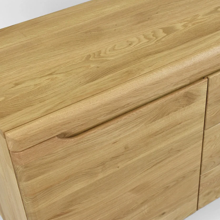 Aparador Cómoda de madera maciza roble Milan 3 | NordicStory - Image 9