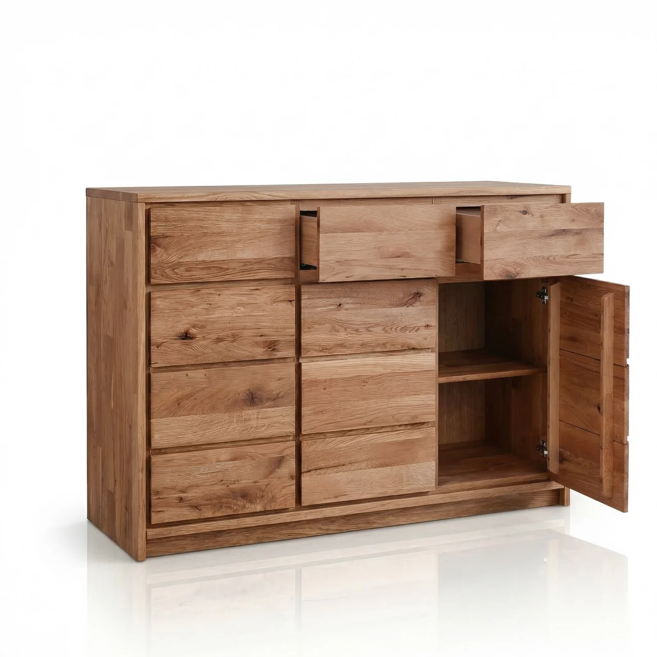 Aparador de madera maciza de roble Oregon 3.3 | NordicStory - Image 3