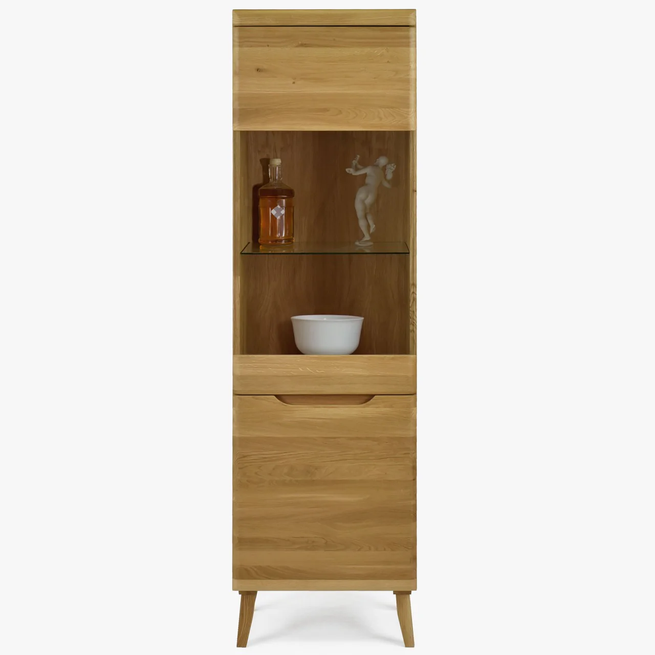 Armario Vitrina de madera maciza de roble Milan 1 | NordicStory - Image 8