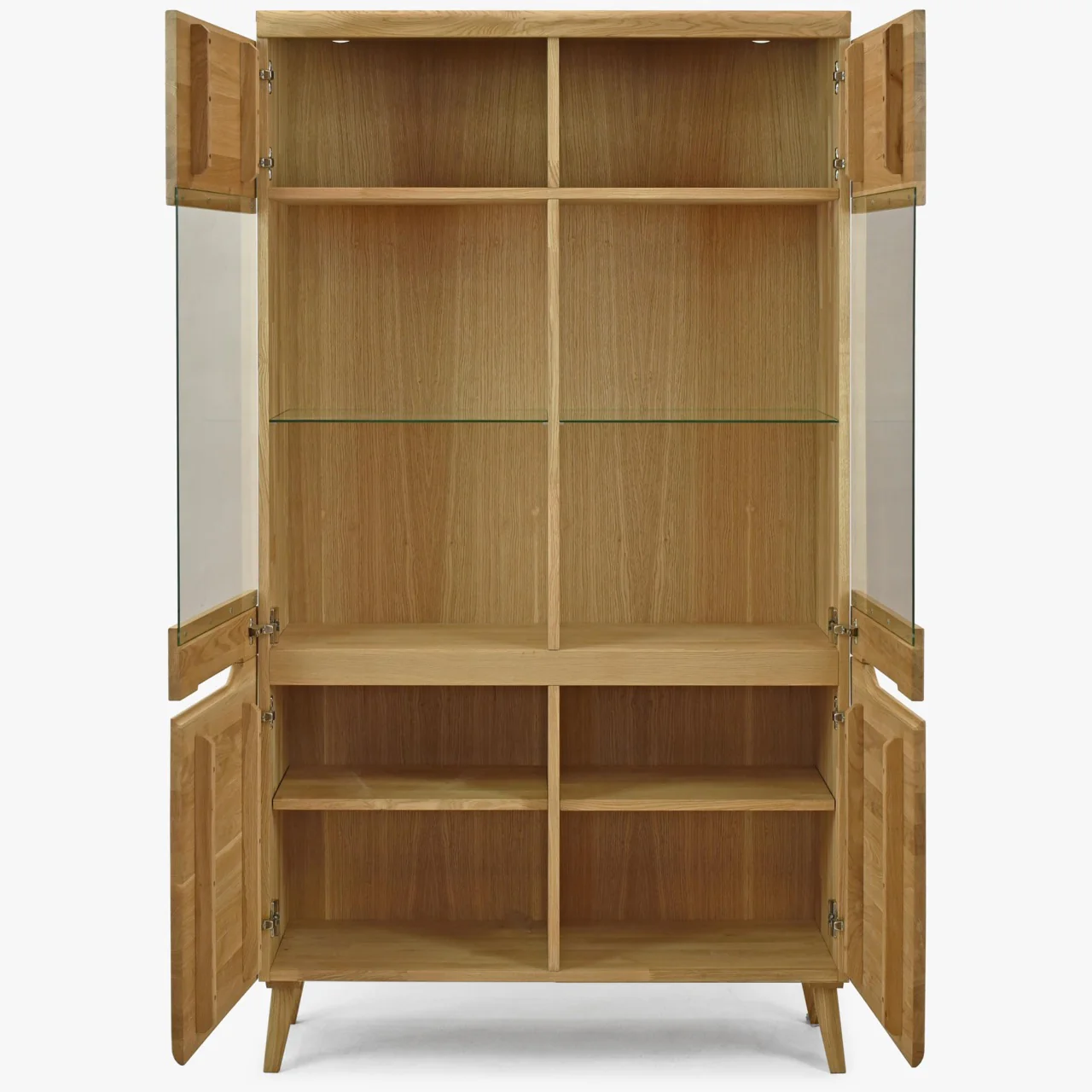 Armario Vitrina de madera maciza de roble Milan 2 | NordicStory - Image 6