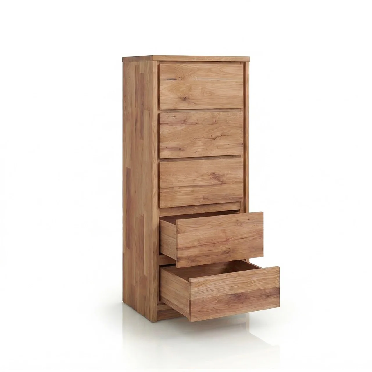 Cómoda alta de madera maciza de roble Oregon | NordicStory - Image 3