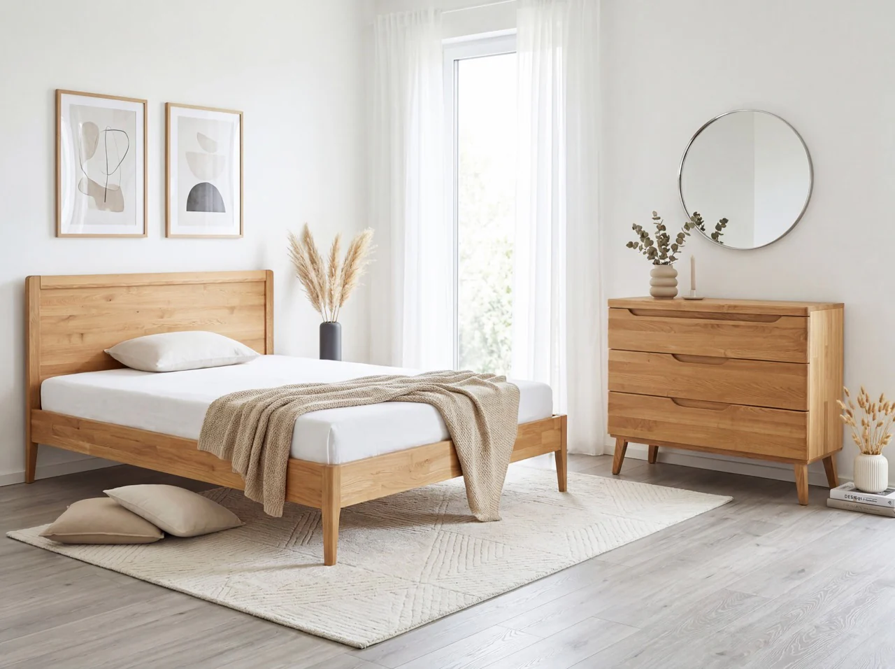 Cómoda de madera maciza roble Milan | NordicStory - Image 2