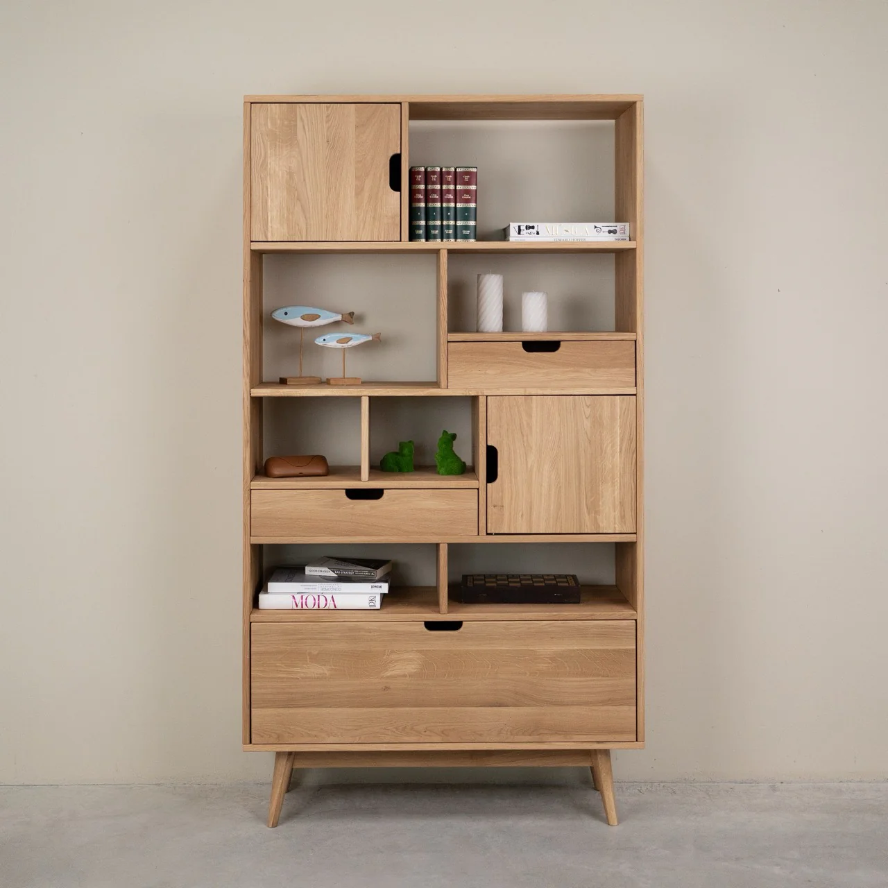 Estanteria Libreria de madera maciza de roble Escandi Atelier 3 | NordicStory - Image 9