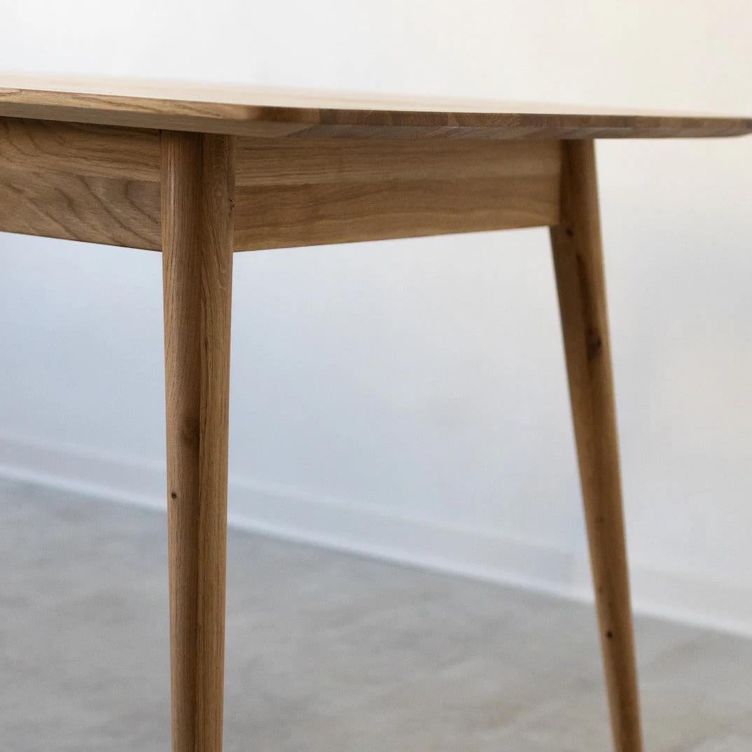 Mesa rectangular de comedor de madera maciza de roble Escandi 1 | NordicStory - Image 8