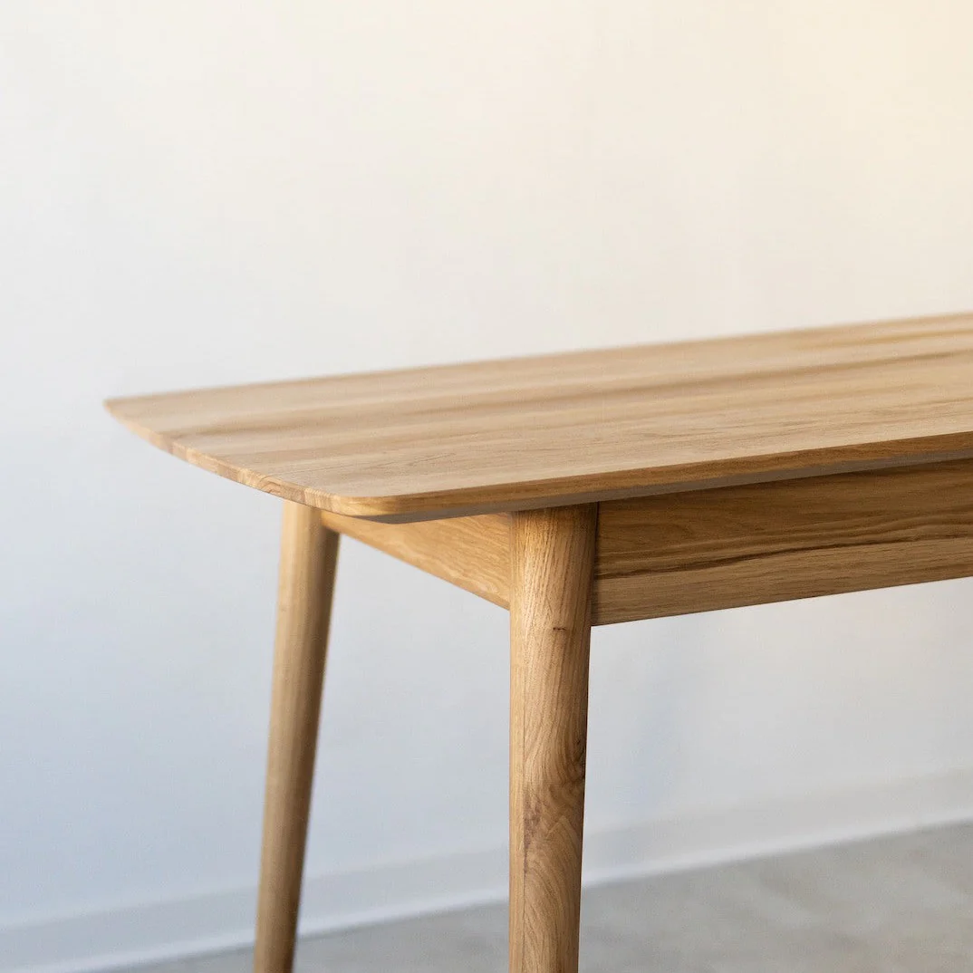 Mesa rectangular de comedor de madera maciza de roble Escandi 1 | NordicStory - Image 9