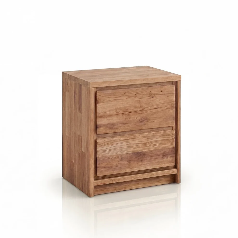 Mesa de noche de madera maciza de roble Oregon | NordicStory - Image 2
