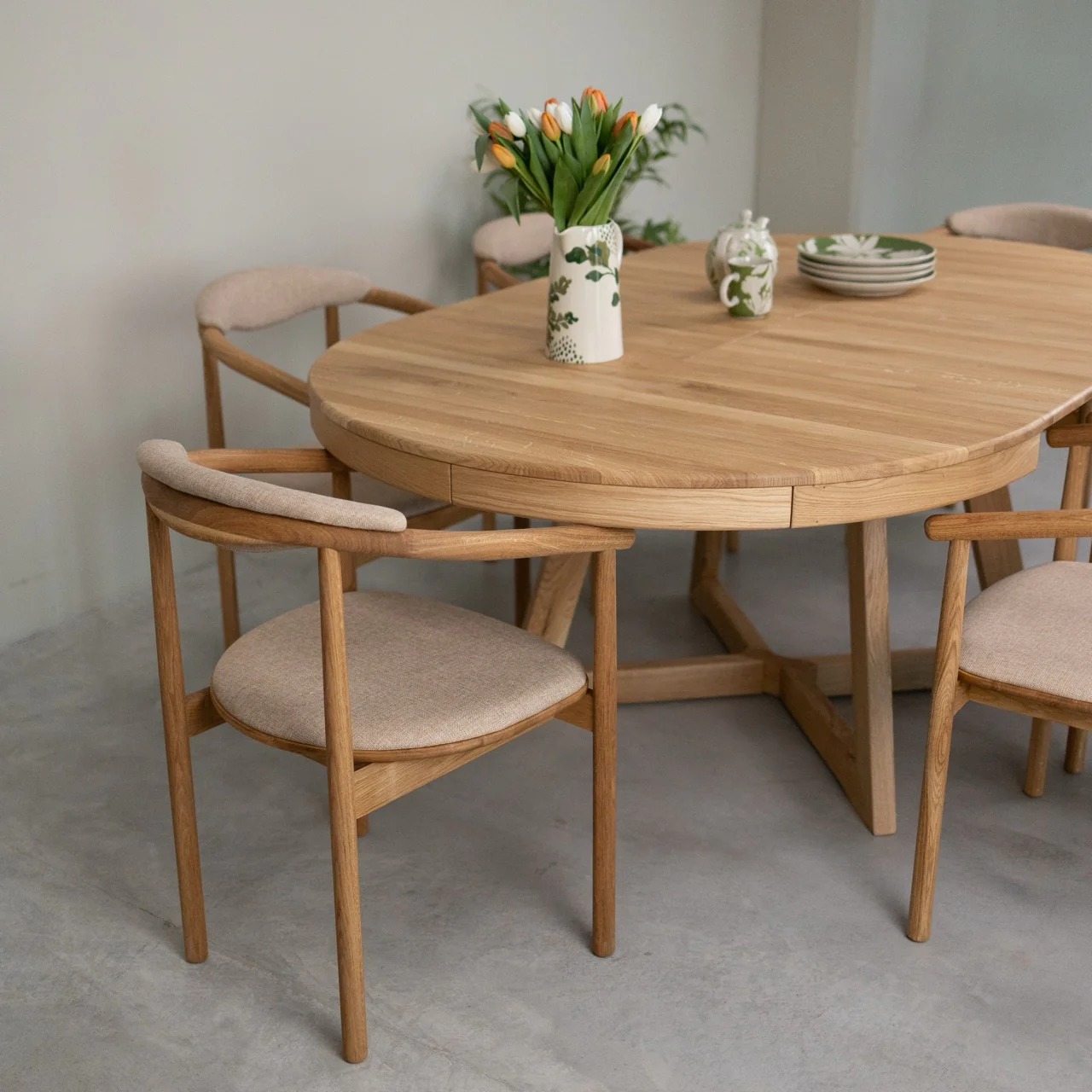 Mesa extensible de comedor de madera maciza de roble Escandi Atelier | NordicStory - Image 14