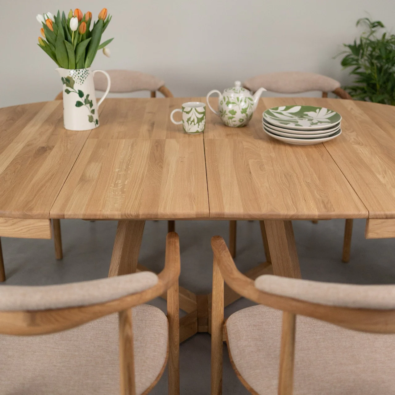 Mesa extensible de comedor de madera maciza de roble Escandi Atelier | NordicStory - Image 15