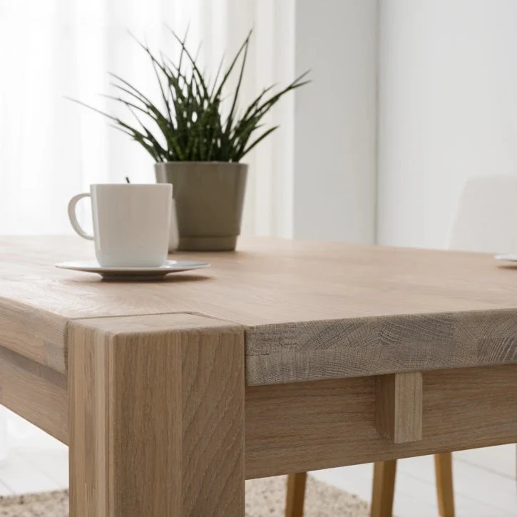 Mesa extensible de comedor de madera maciza de roble Mauritz 1 | NordicStory - Image 17