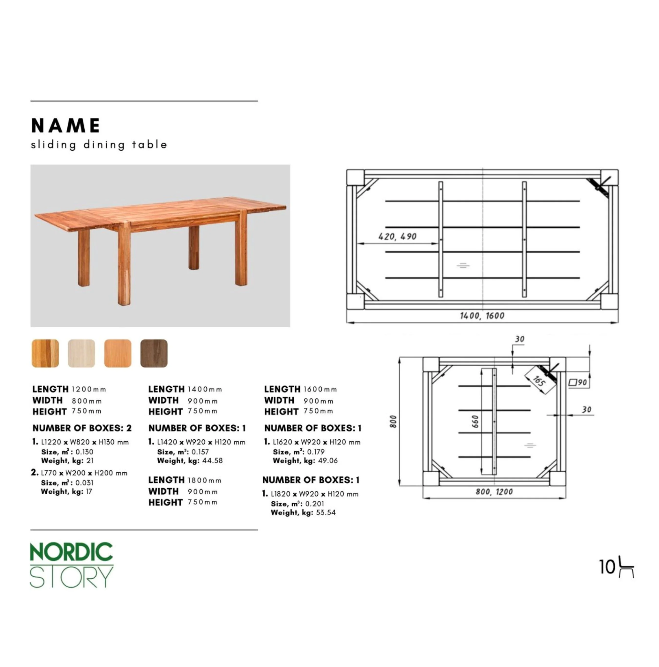 Mesa extensible de comedor de madera maciza de roble Mauritz 1 | NordicStory - Image 20