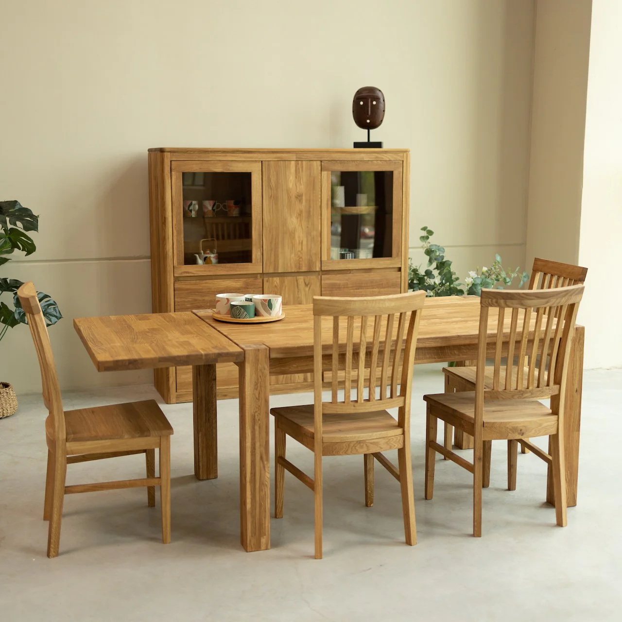 Mesa extensible de comedor de madera maciza de roble Mauritz 1 | NordicStory - Image 3