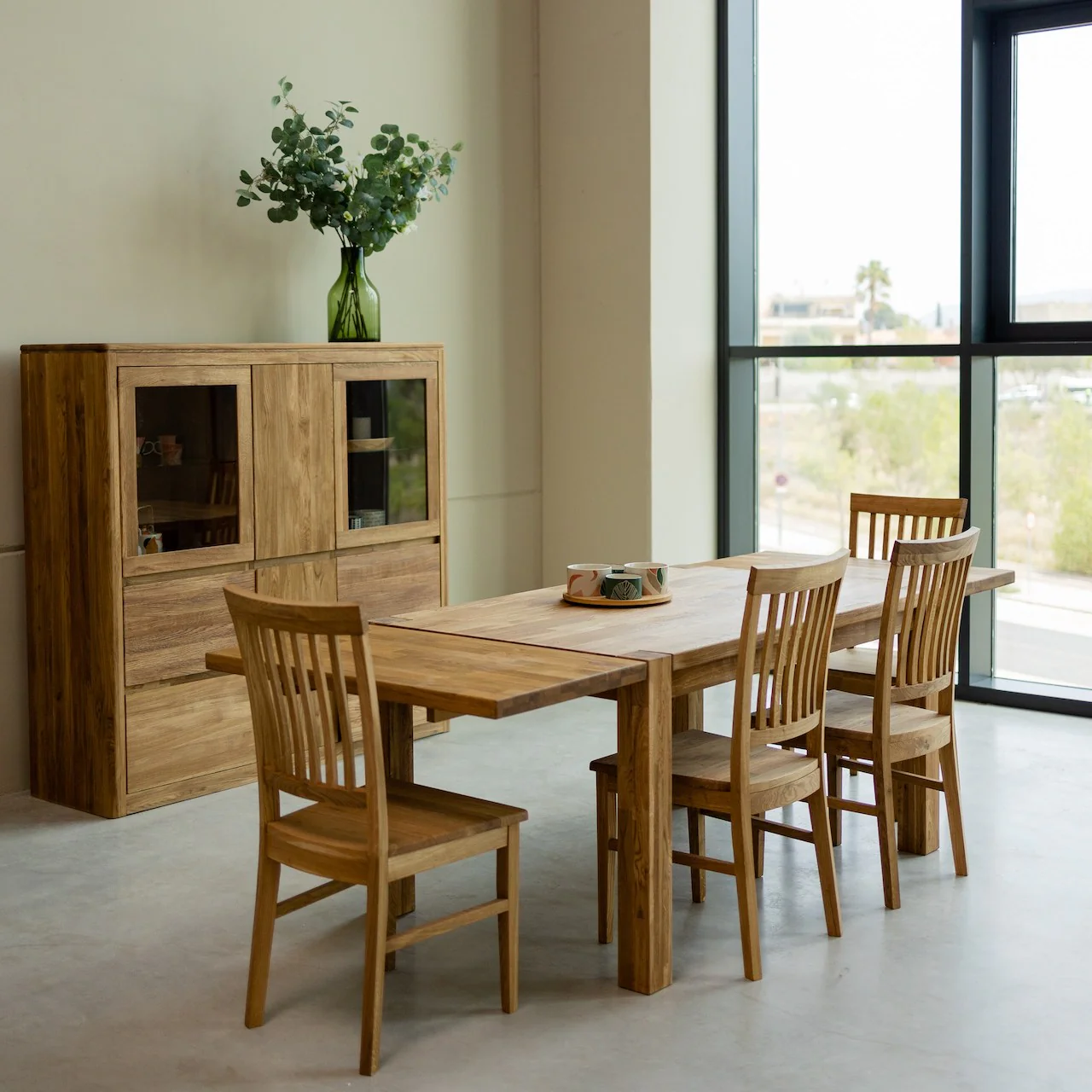 Mesa extensible de comedor de madera maciza de roble Mauritz 1 | NordicStory - Image 4