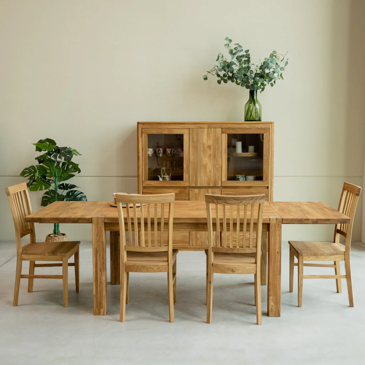 Mesa extensible de comedor de madera maciza de roble Mauritz 1 | NordicStory - Image 5