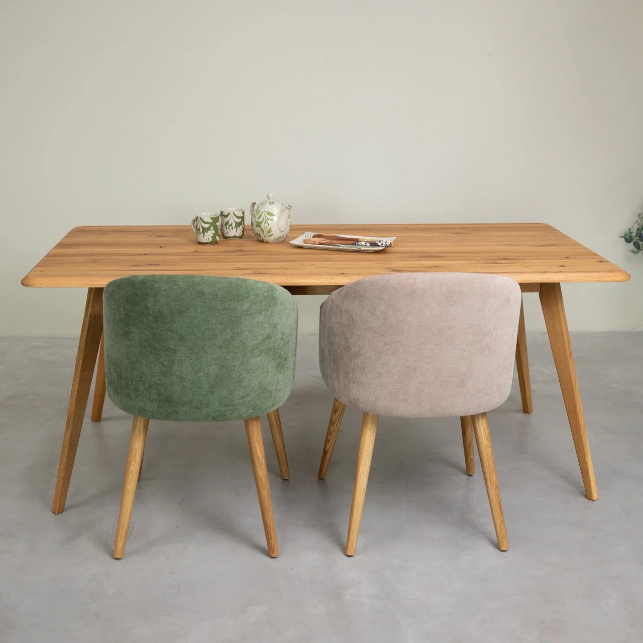 Mesa rectangular de comedor de madera maciza de roble Geneva | NordicStory - Image 10