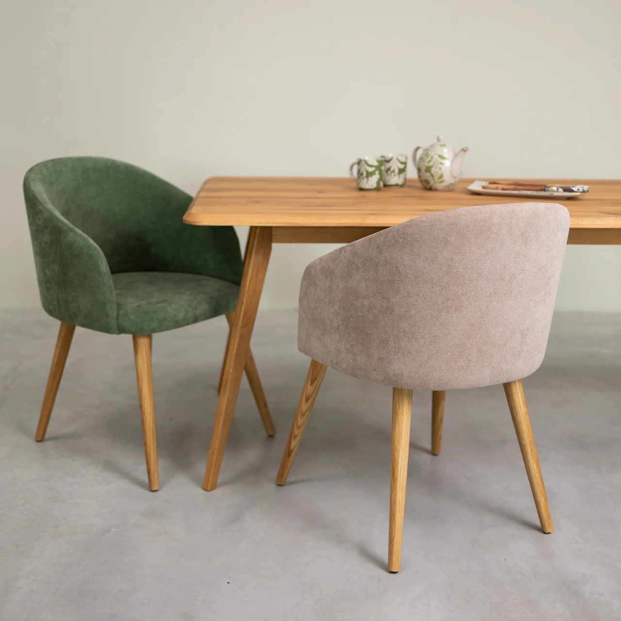 Mesa rectangular de comedor de madera maciza de roble Geneva | NordicStory - Image 12