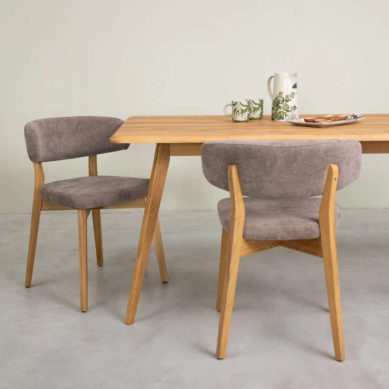 Mesa rectangular de comedor de madera maciza de roble Geneva | NordicStory - Image 13