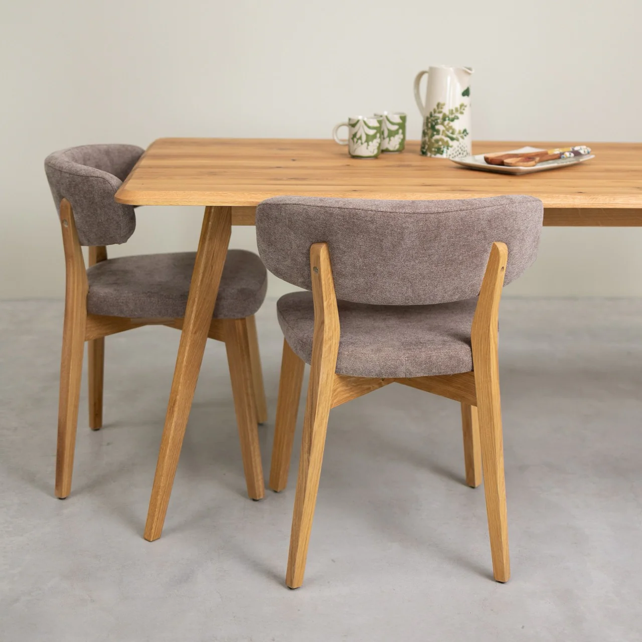 Mesa rectangular de comedor de madera maciza de roble Geneva | NordicStory - Image 3