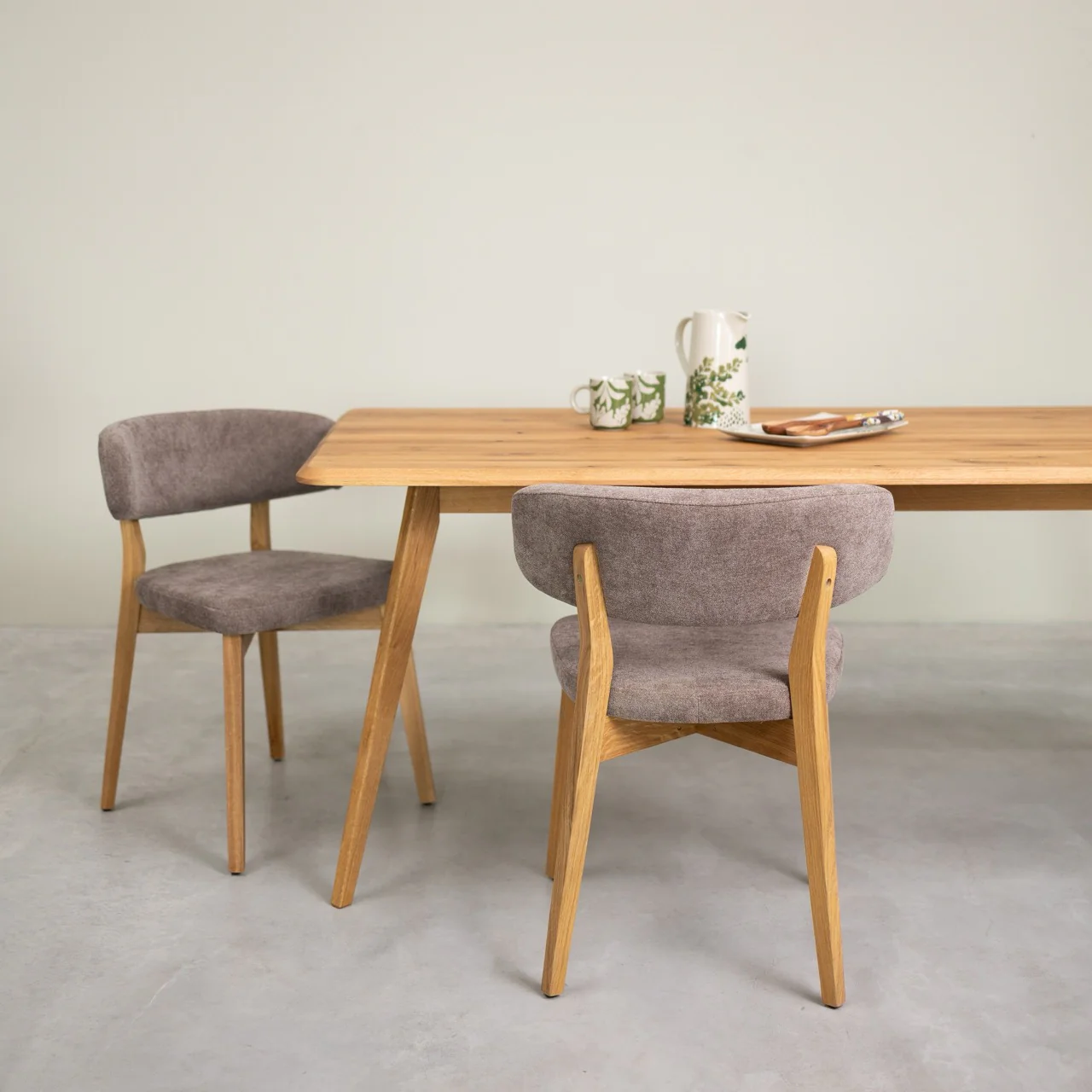 Mesa rectangular de comedor de madera maciza de roble Geneva | NordicStory - Image 5
