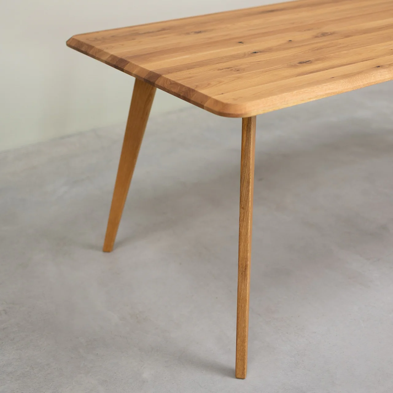 Mesa rectangular de comedor de madera maciza de roble Geneva | NordicStory - Image 7