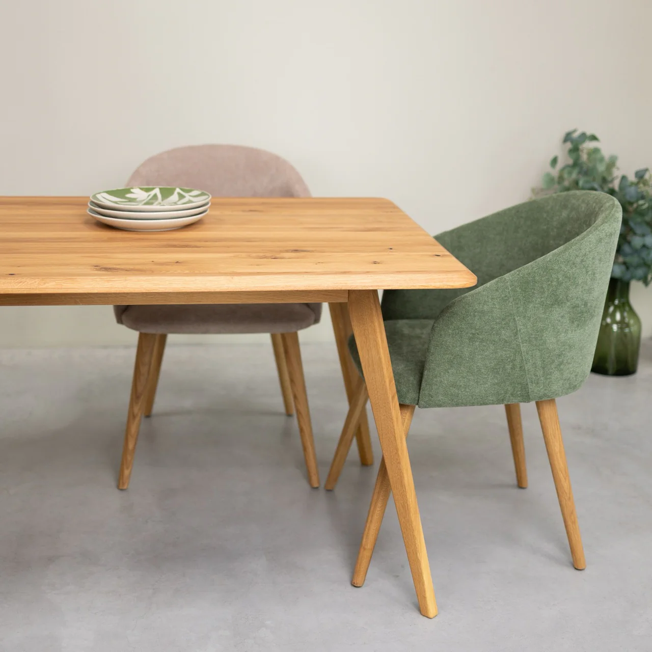 Mesa rectangular de comedor de madera maciza de roble Geneva | NordicStory - Image 8