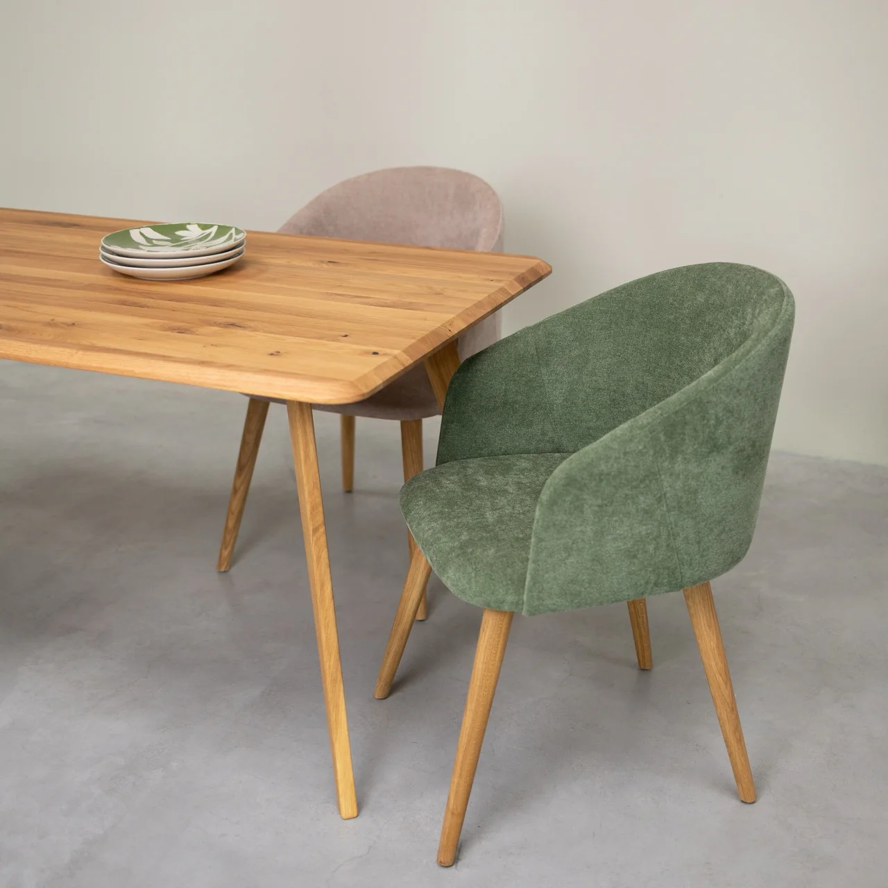 Mesa rectangular de comedor de madera maciza de roble Geneva | NordicStory - Image 9