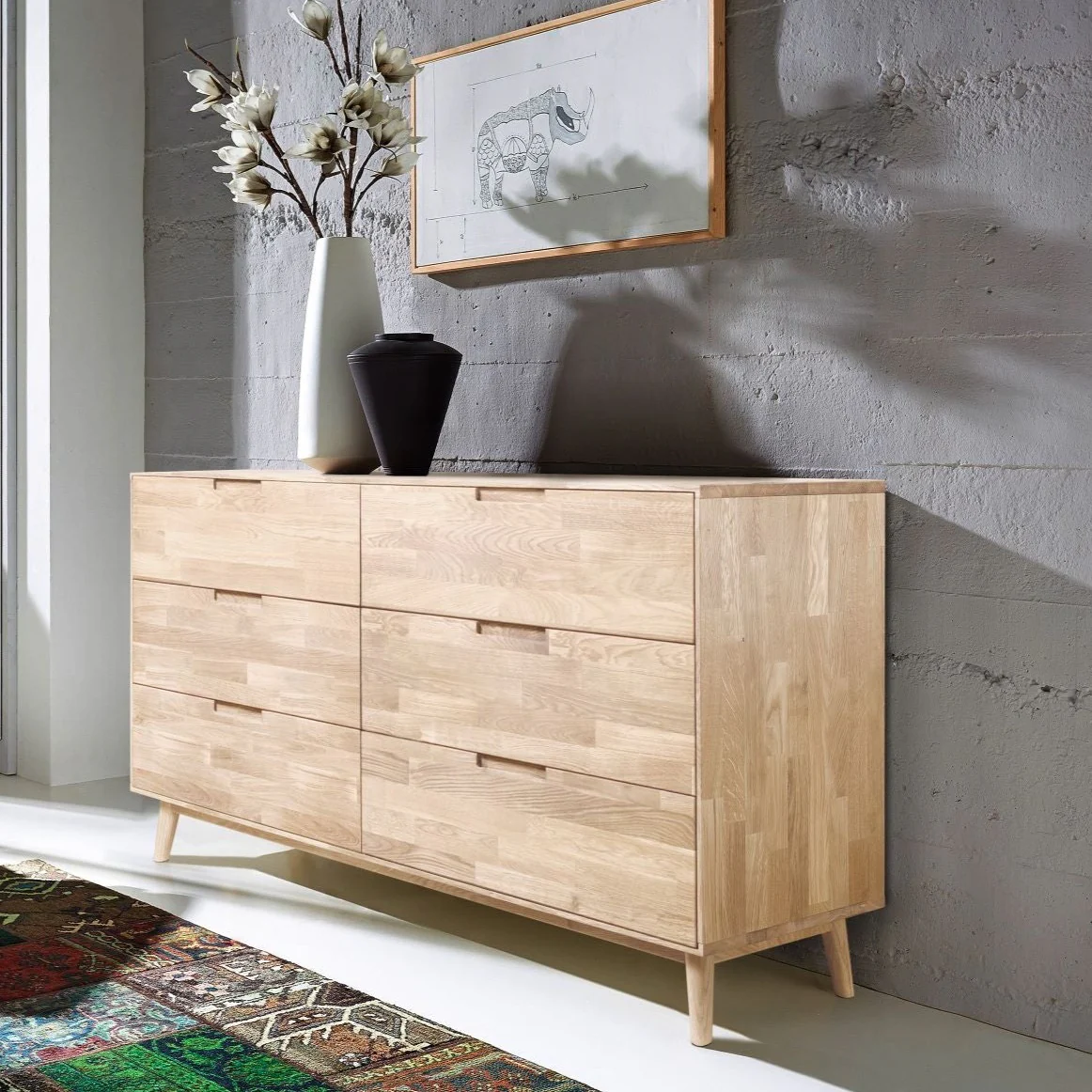 Aparador Cómoda de madera maciza roble Escandi 4 | NordicStory - Image 14