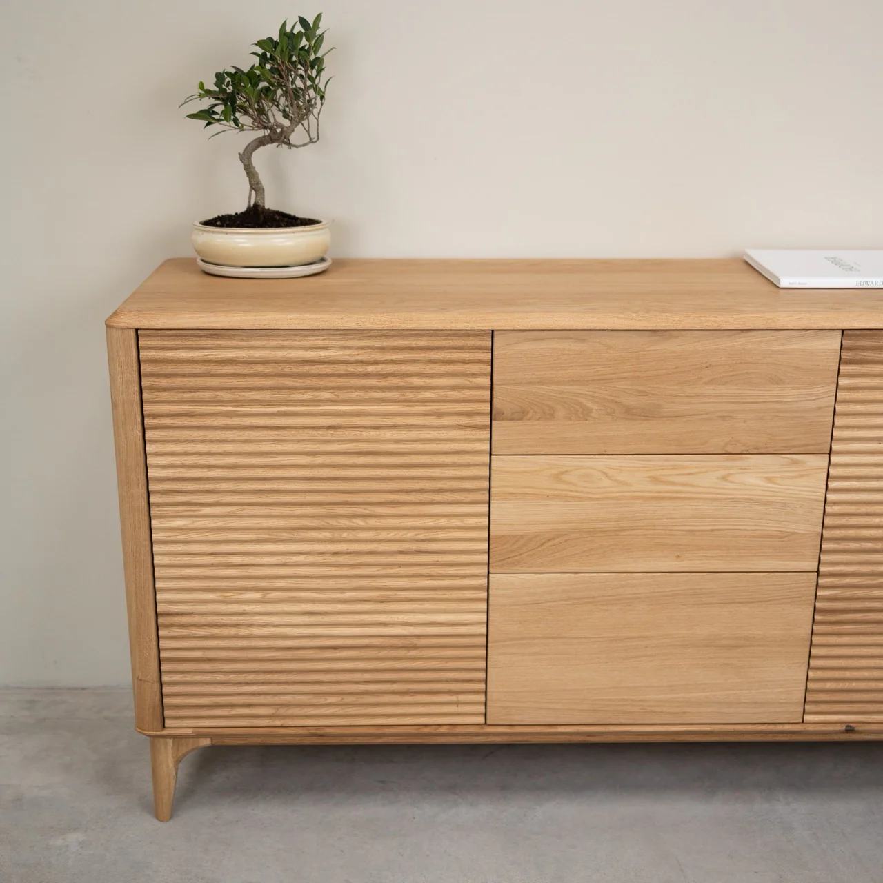 Aparador Comoda de madera maciza roble Oxford 3.2.3 | NordicStory - Image 8