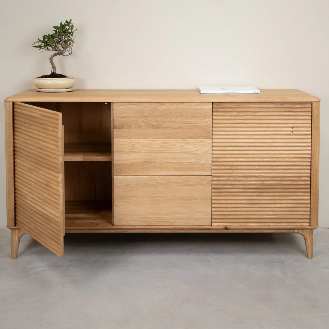 Aparador Comoda de madera maciza roble Oxford 3.2.3 | NordicStory - Image 9