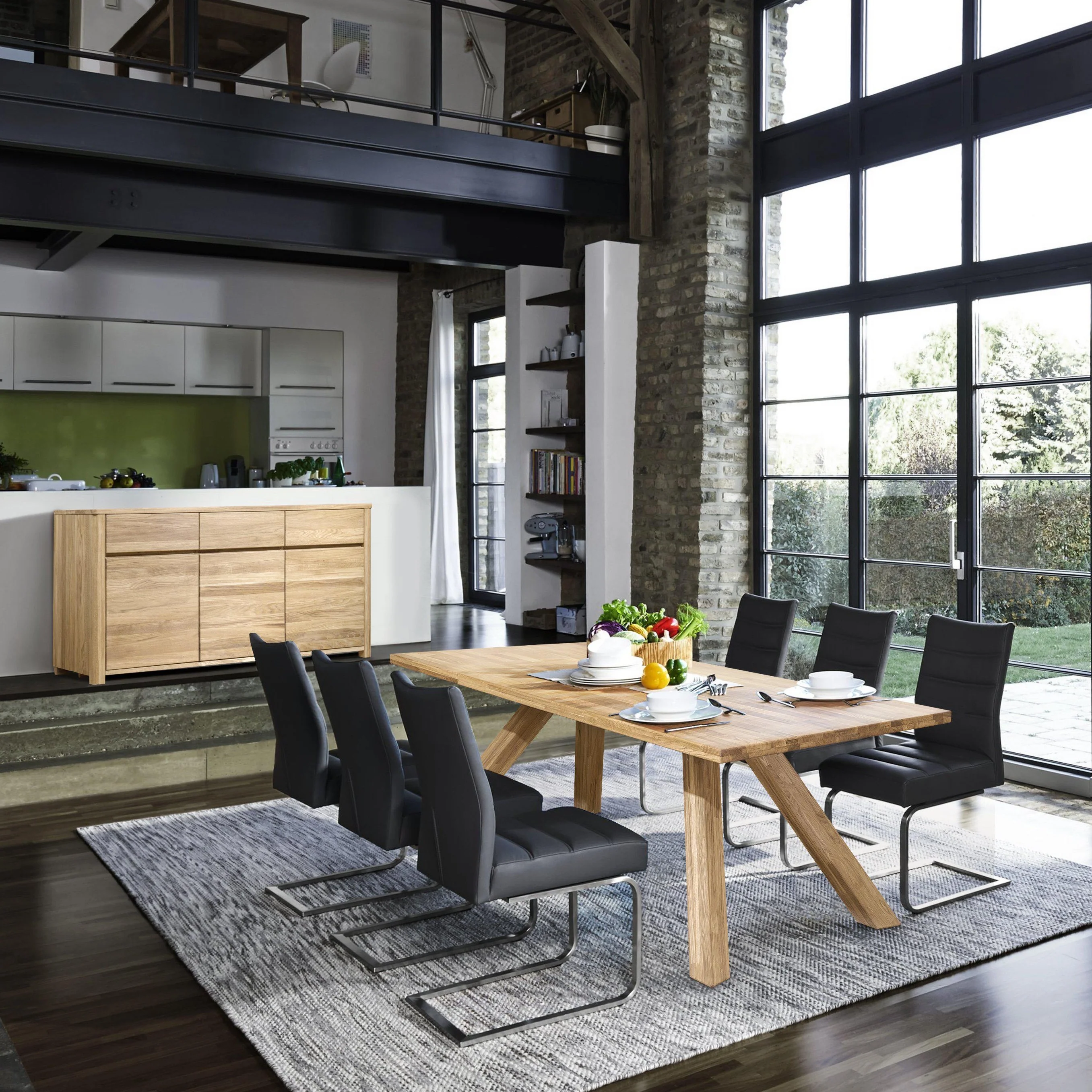 Aparador Cómoda de madera maciza de roble Elsa 3 | NordicStory - Image 11