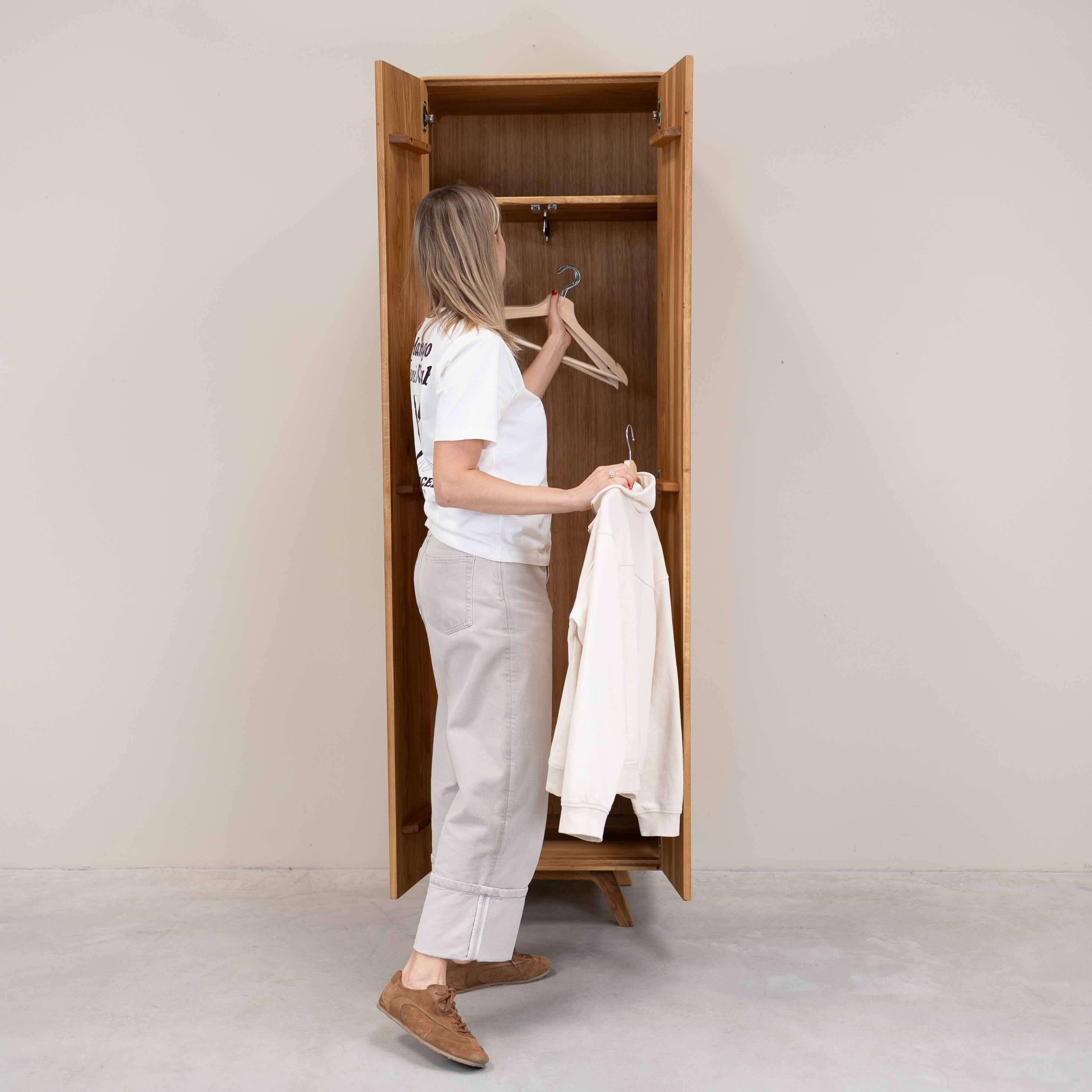 Armario de 2 puertas de madera maciza roble Geneva | NordicStory - Image 15