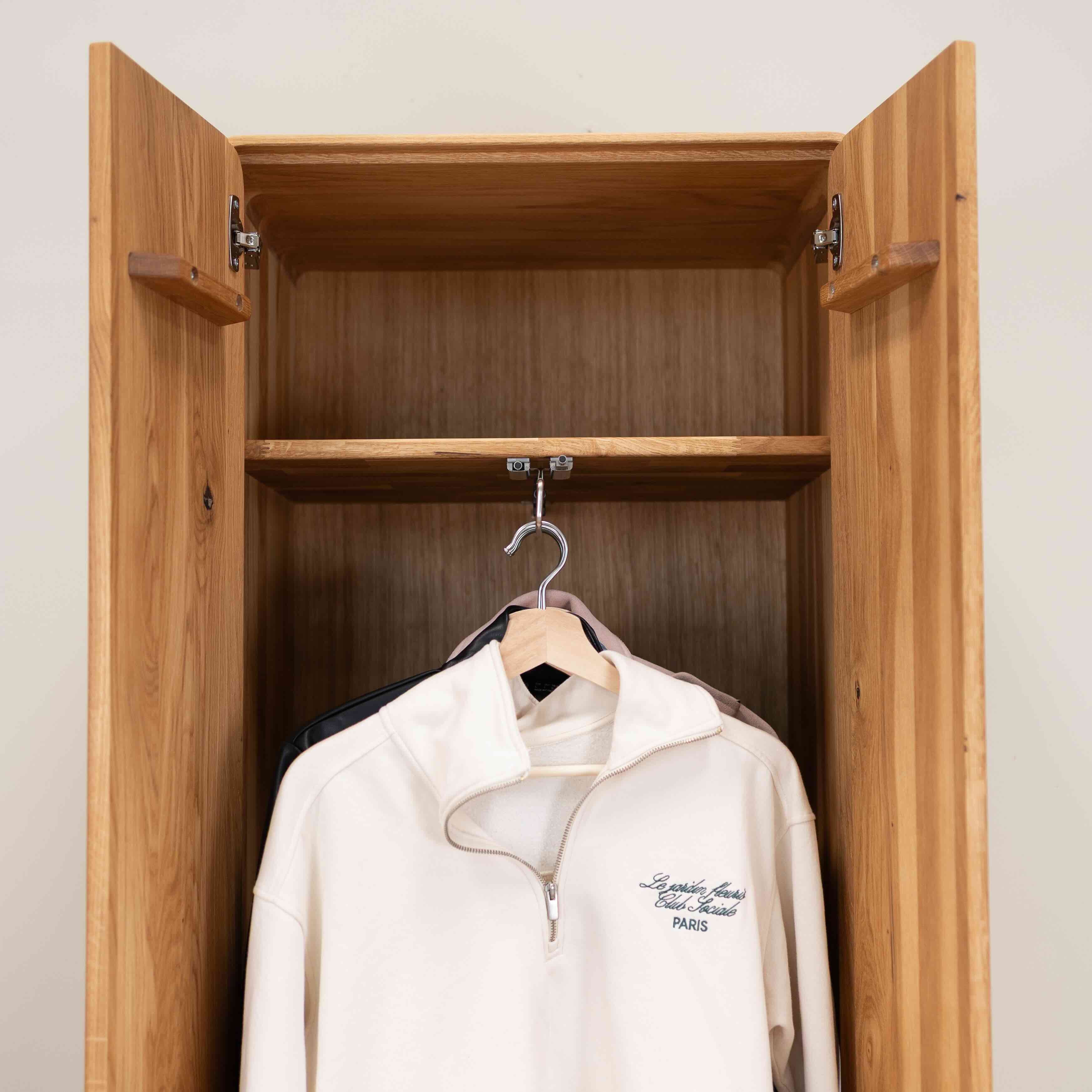 Armario de 2 puertas de madera maciza roble Geneva | NordicStory - Image 17