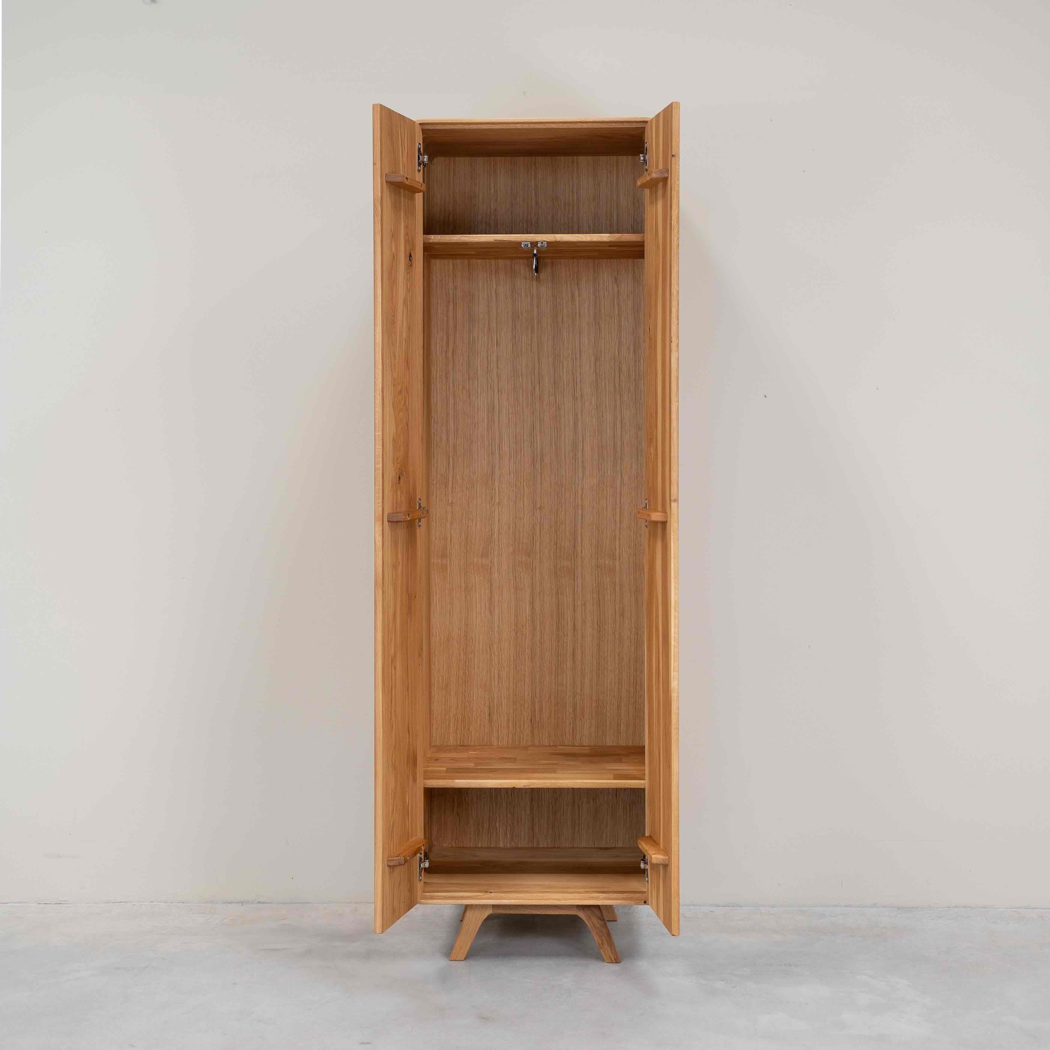 Armario de 2 puertas de madera maciza roble Geneva | NordicStory - Image 8