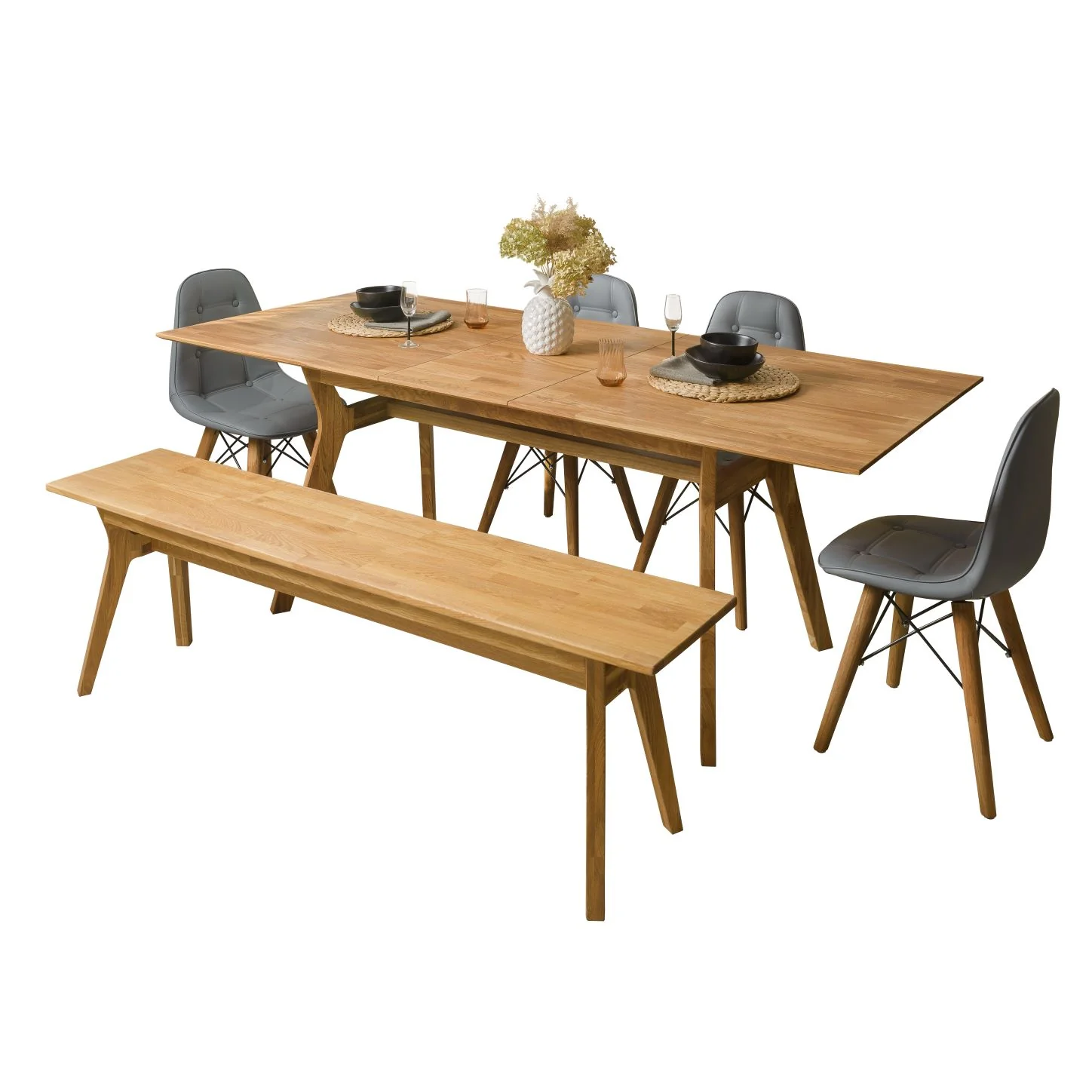 Banco de madera maciza de roble Harold | NordicStory - Image 7