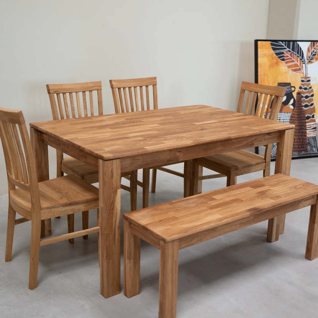 Banco de madera maciza de roble Mauritz 4 | NordicStory - Image 4