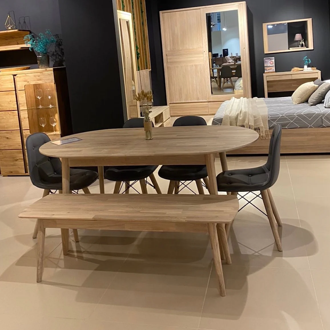 Banco de madera maciza de roble Escandi | NordicStory - Image 11