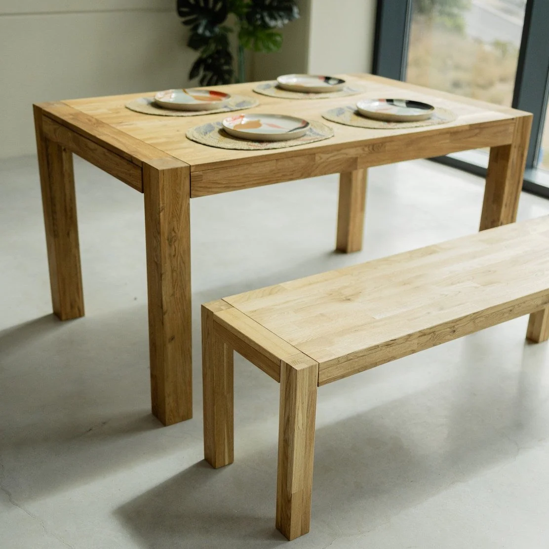 Banco rustico de madera maciza de roble Provance | NordicStory - Image 3