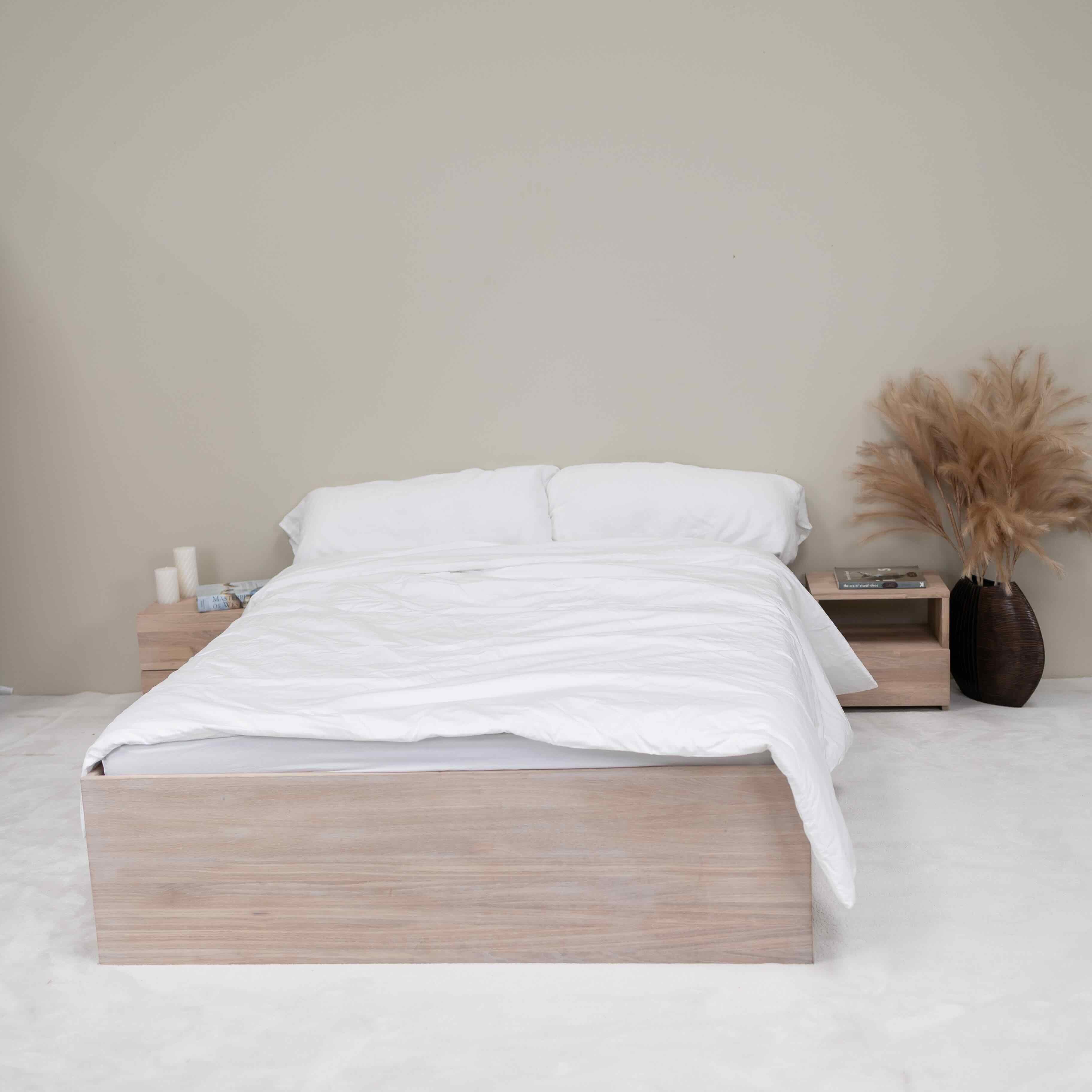 Cama con almacenaje de madera maciza de roble Sofia | NordicStory - Image 11