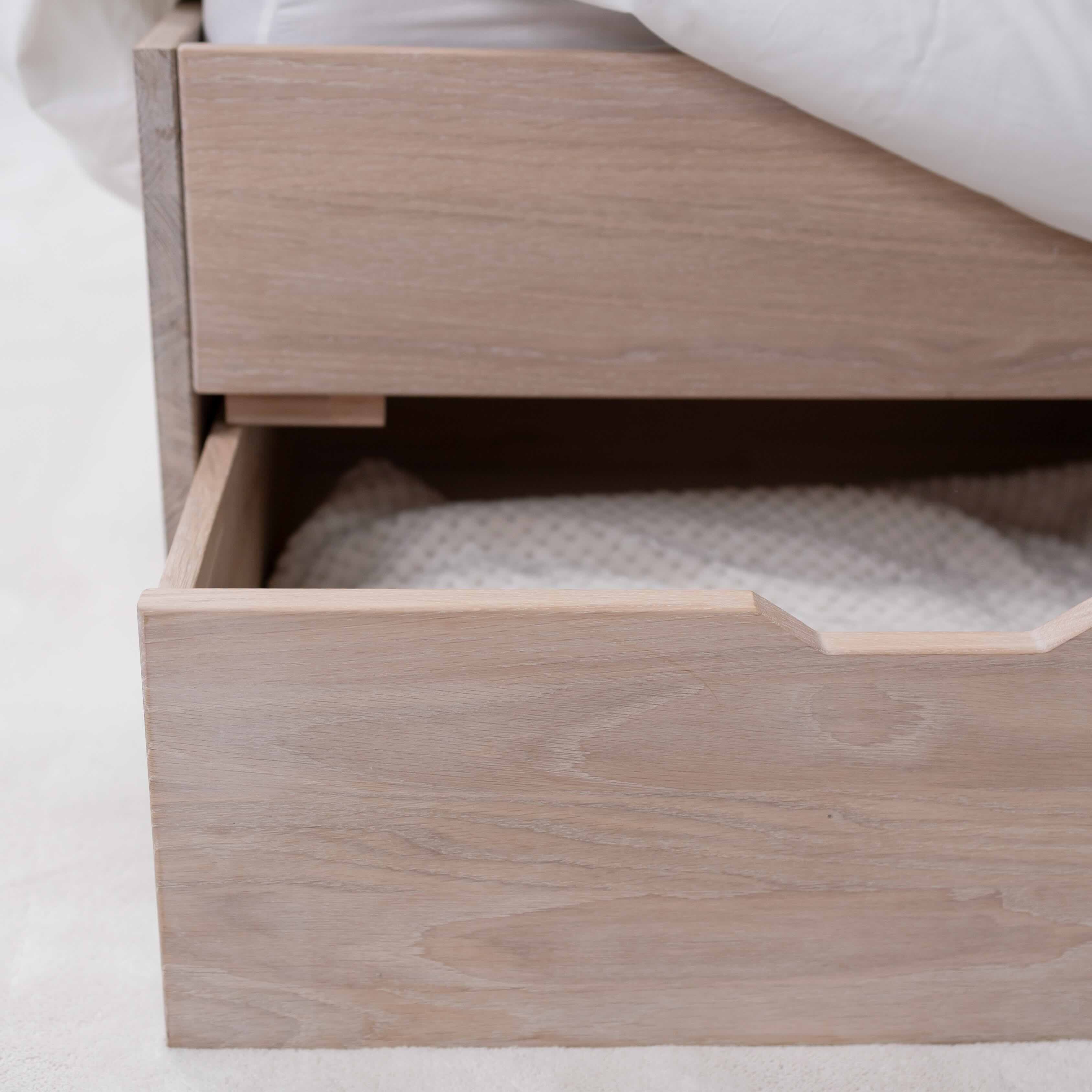 Cama con almacenaje de madera maciza de roble Sofia | NordicStory - Image 14