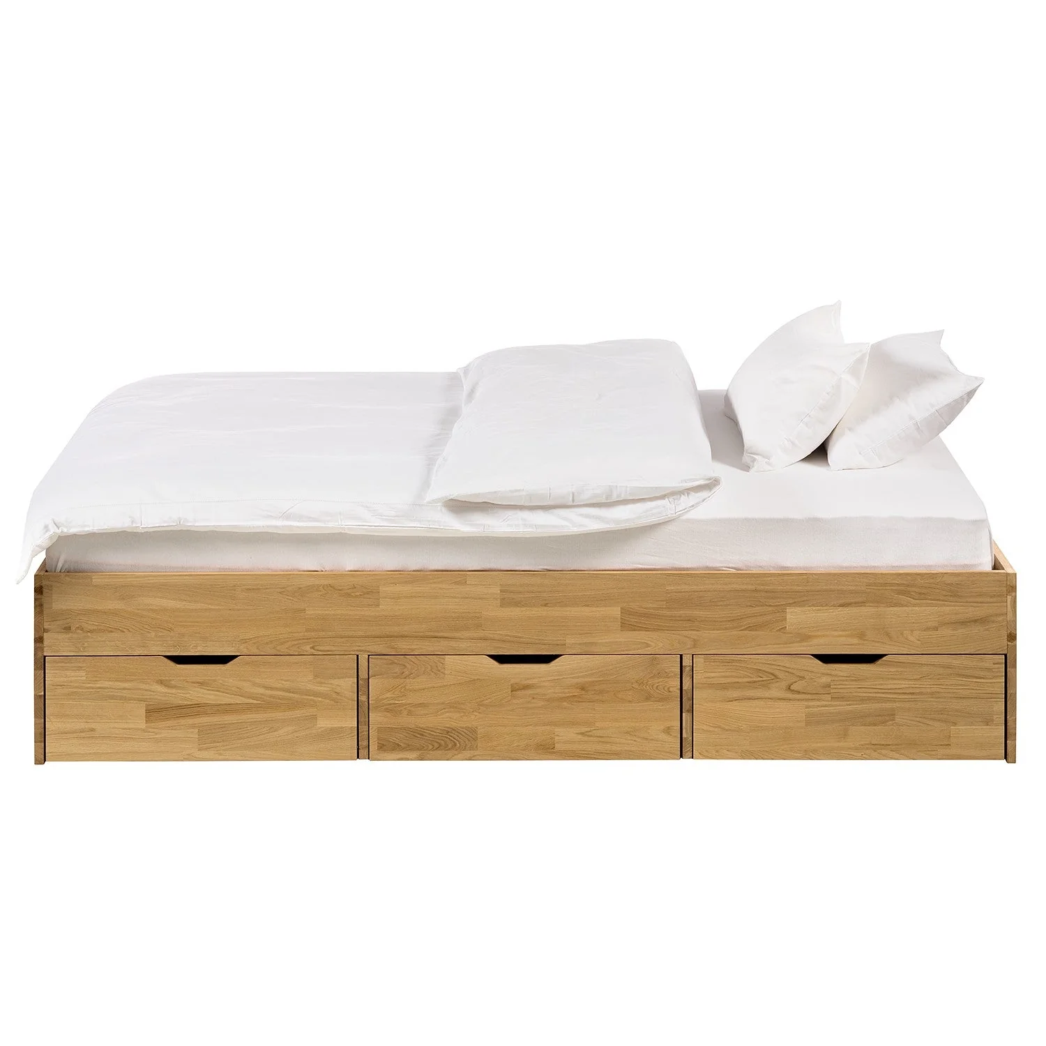 Cama con almacenaje de madera maciza de roble Sofia | NordicStory - Image 4
