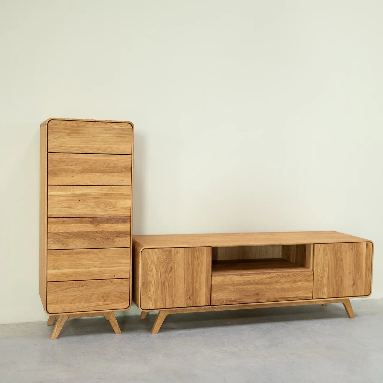 Comoda de madera maciza roble Geneva 1 | NordicStory - Image 5