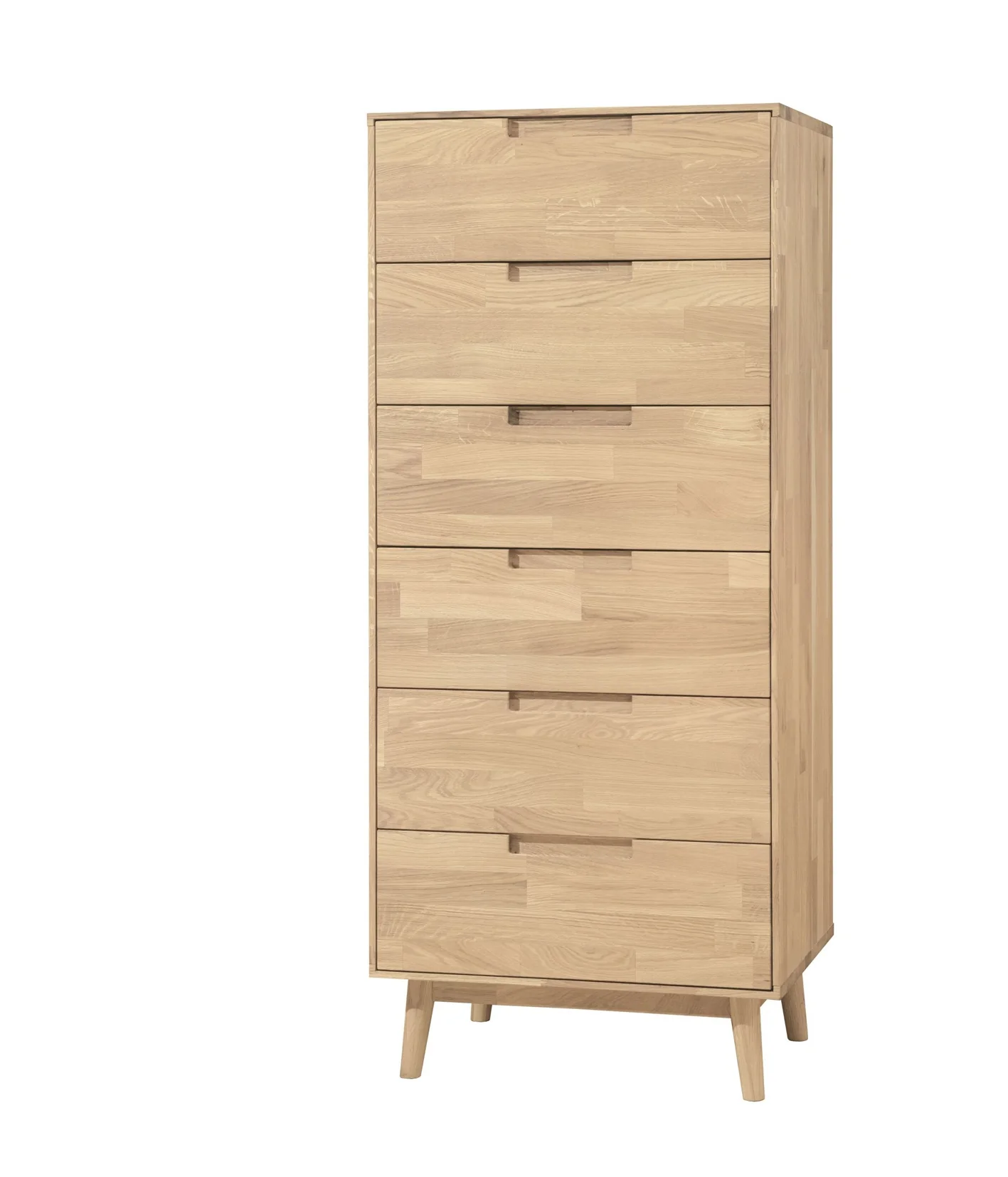 Cómoda alta de madera maciza de roble Escandi 6 | NordicStory - Image 5