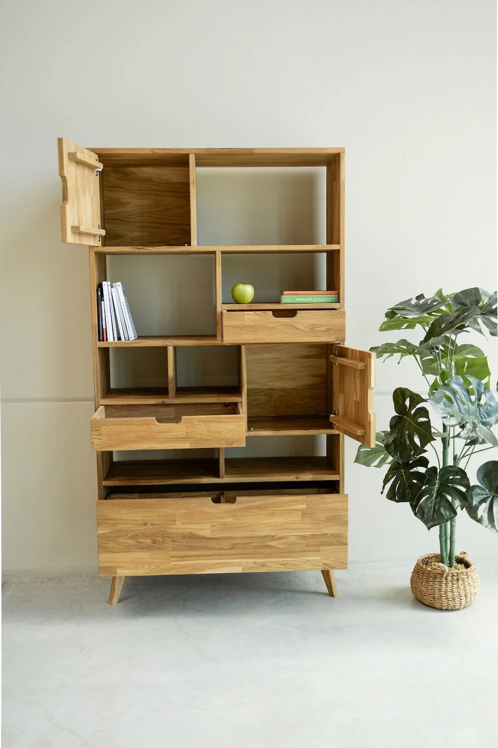 Estanteria Libreria de madera maciza de roble Escandi 3 | NordicStory - Image 3