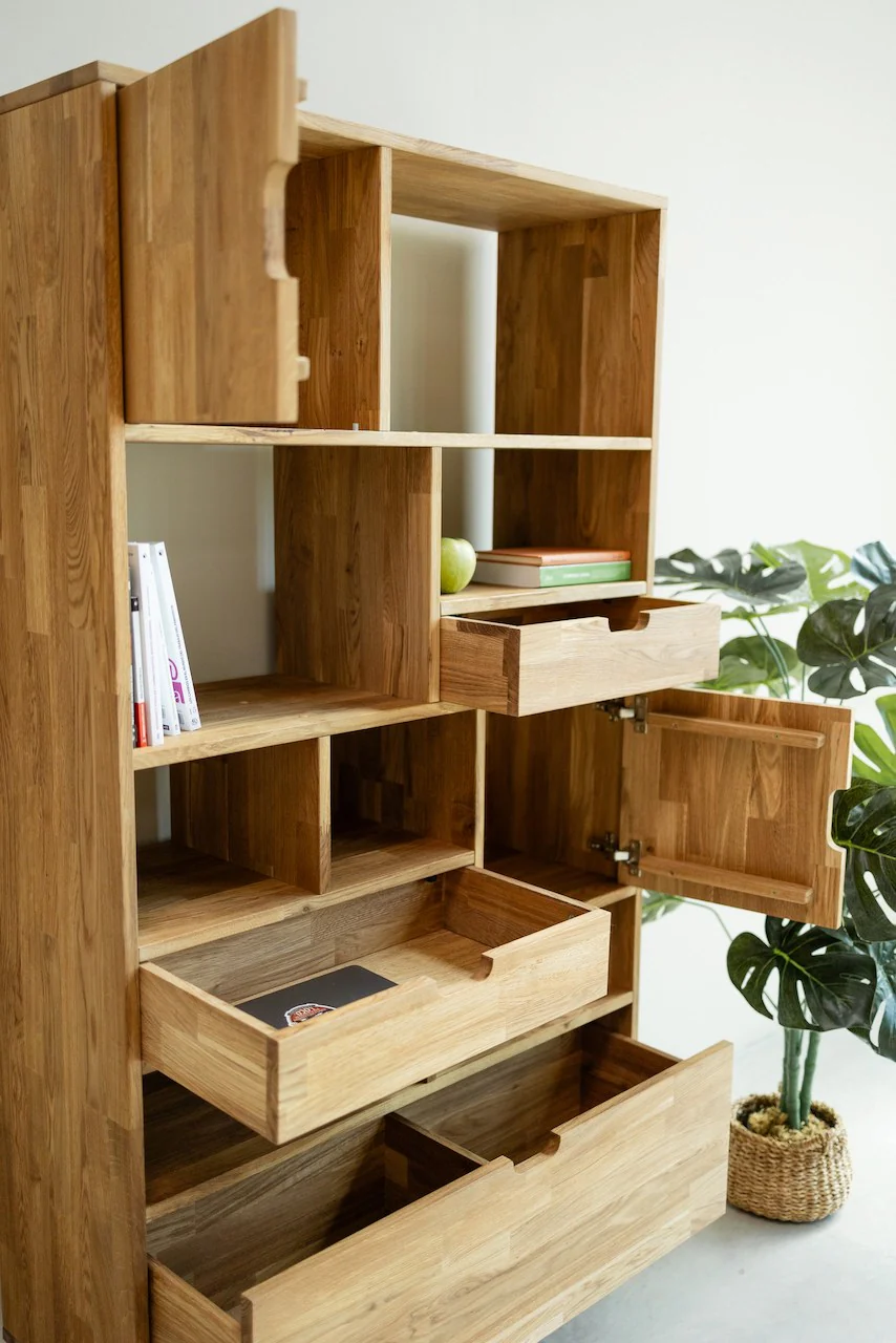 Estanteria Libreria de madera maciza de roble Escandi 3 | NordicStory - Image 5