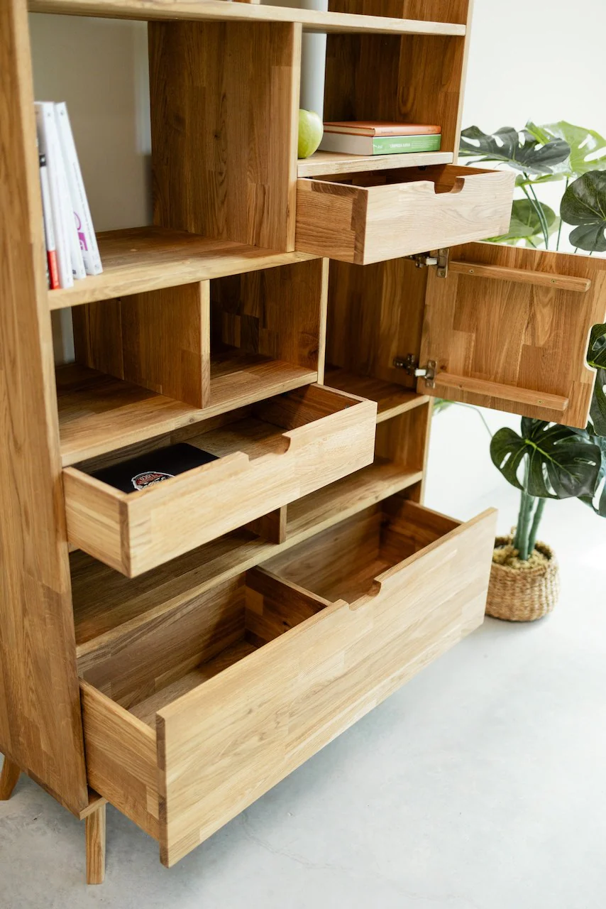 Estanteria Libreria de madera maciza de roble Escandi 3 | NordicStory - Image 6