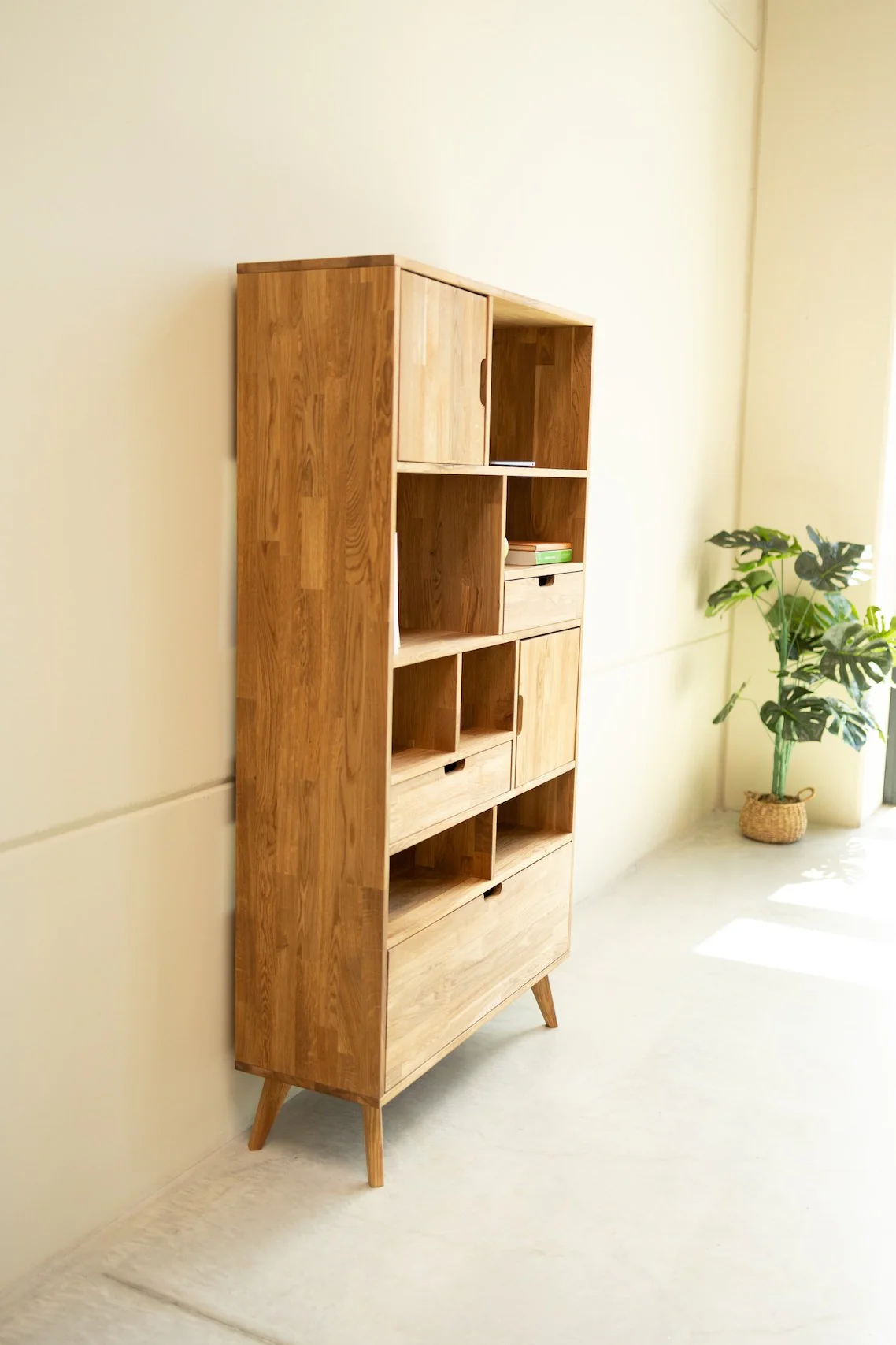 Estanteria Libreria de madera maciza de roble Escandi 3 | NordicStory - Image 7