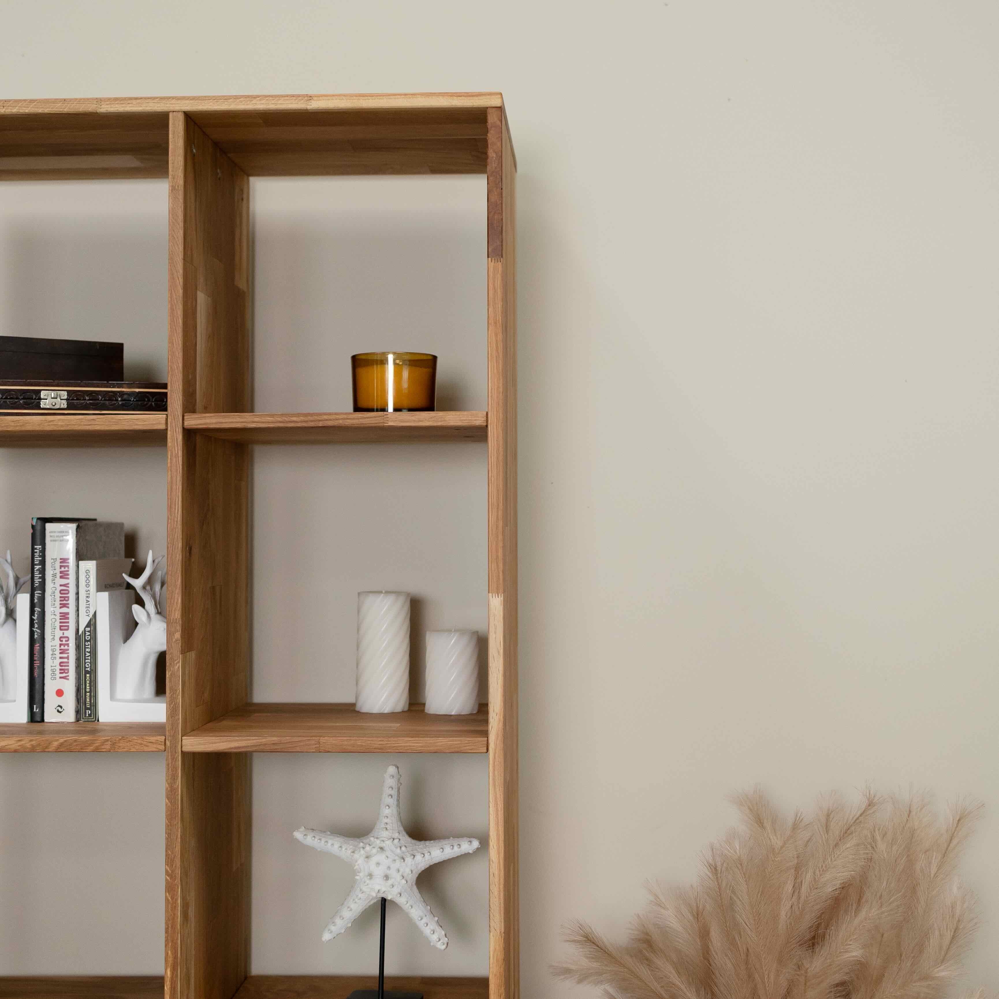 Estanteria Libreria de madera maciza de roble Regal 10 | NordicStory - Image 4
