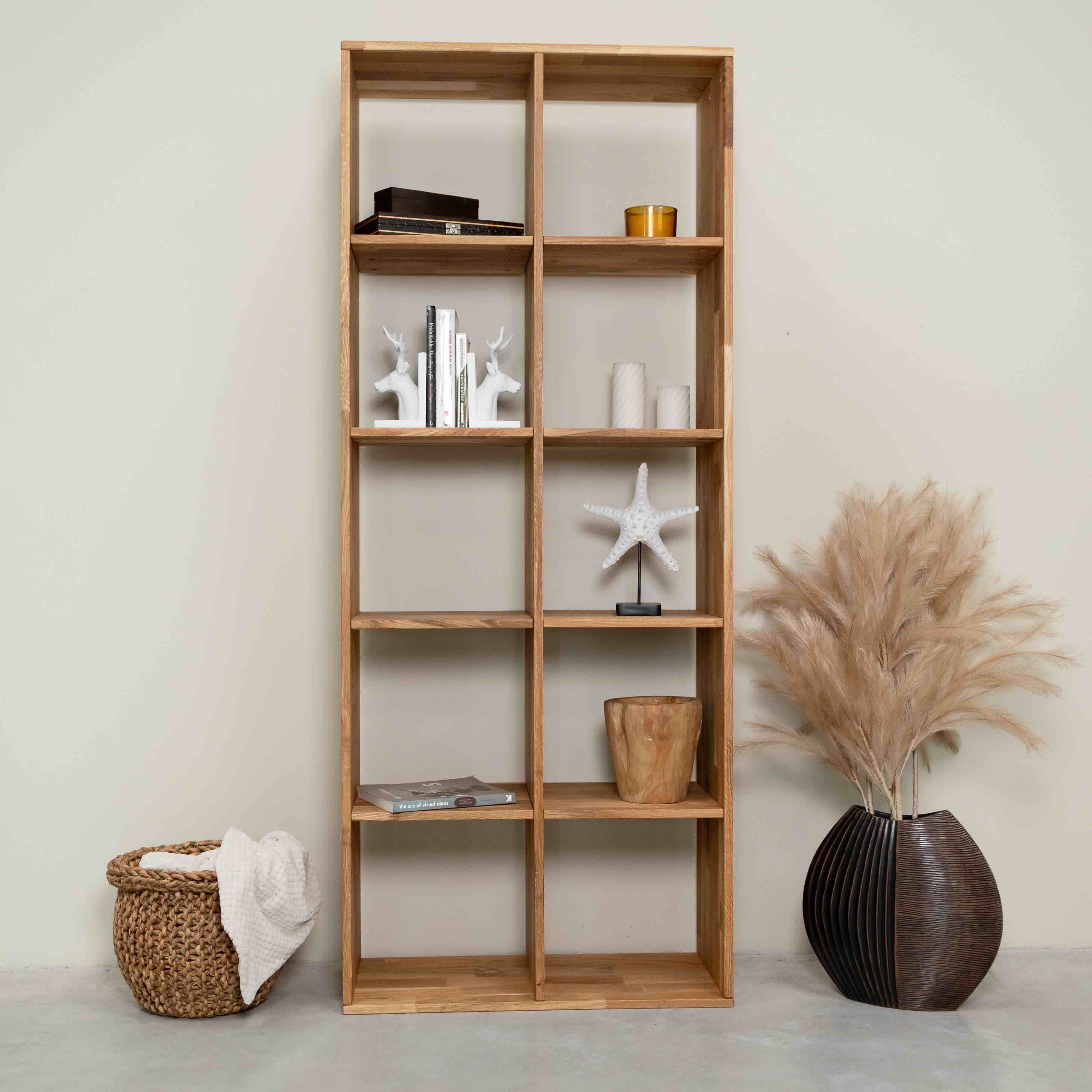 Estanteria Libreria de madera maciza de roble Regal 10 | NordicStory - Image 8