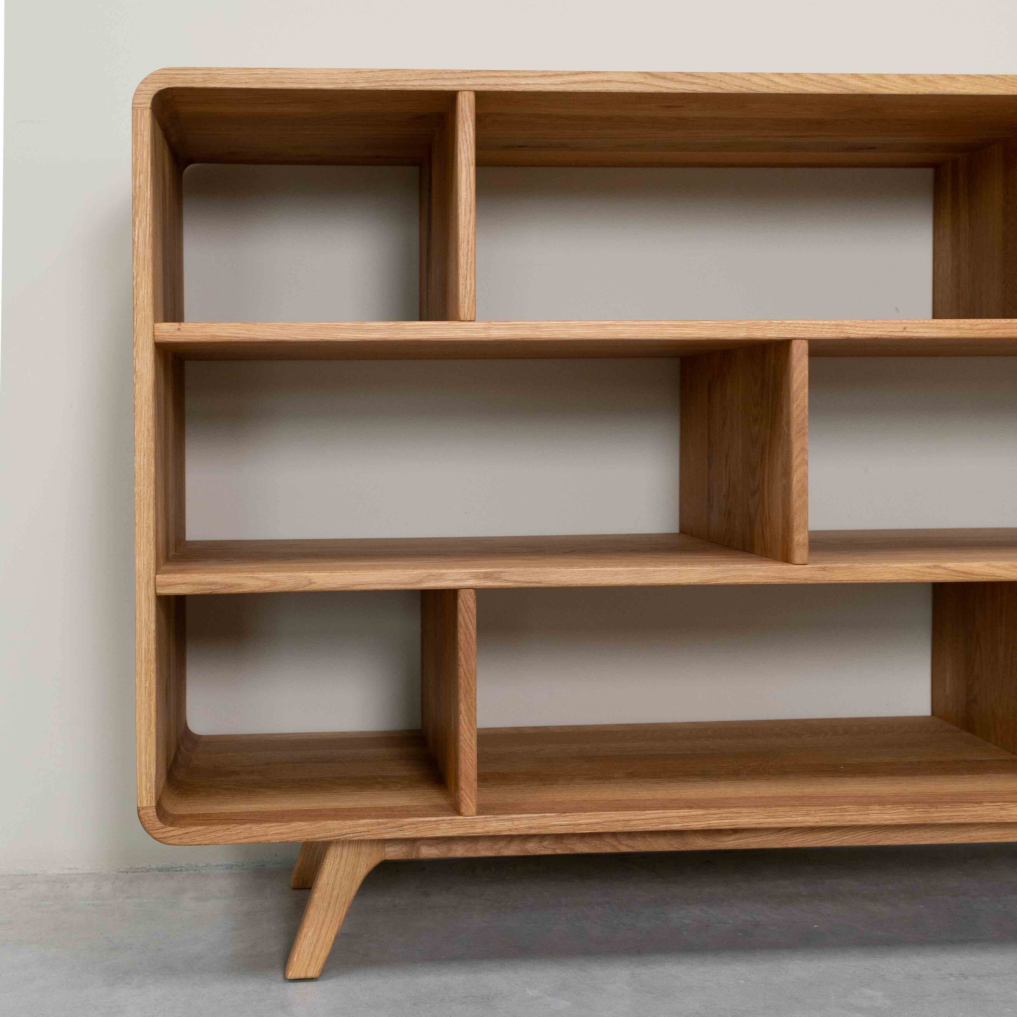 Libreria de madera maciza roble Geneva 1 | NordicStory - Image 4