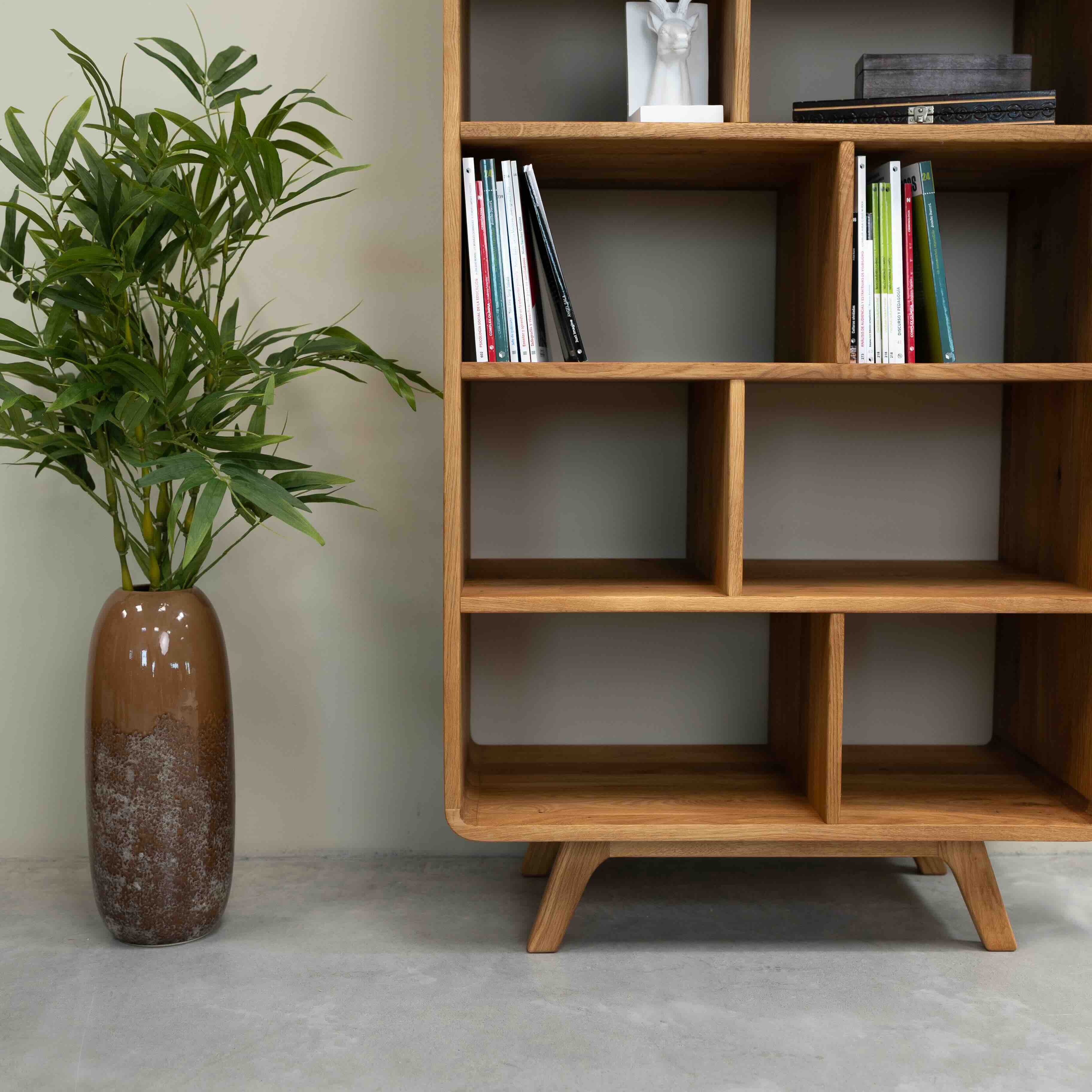 Libreria de madera maciza roble Geneva 2 | NordicStory - Image 3