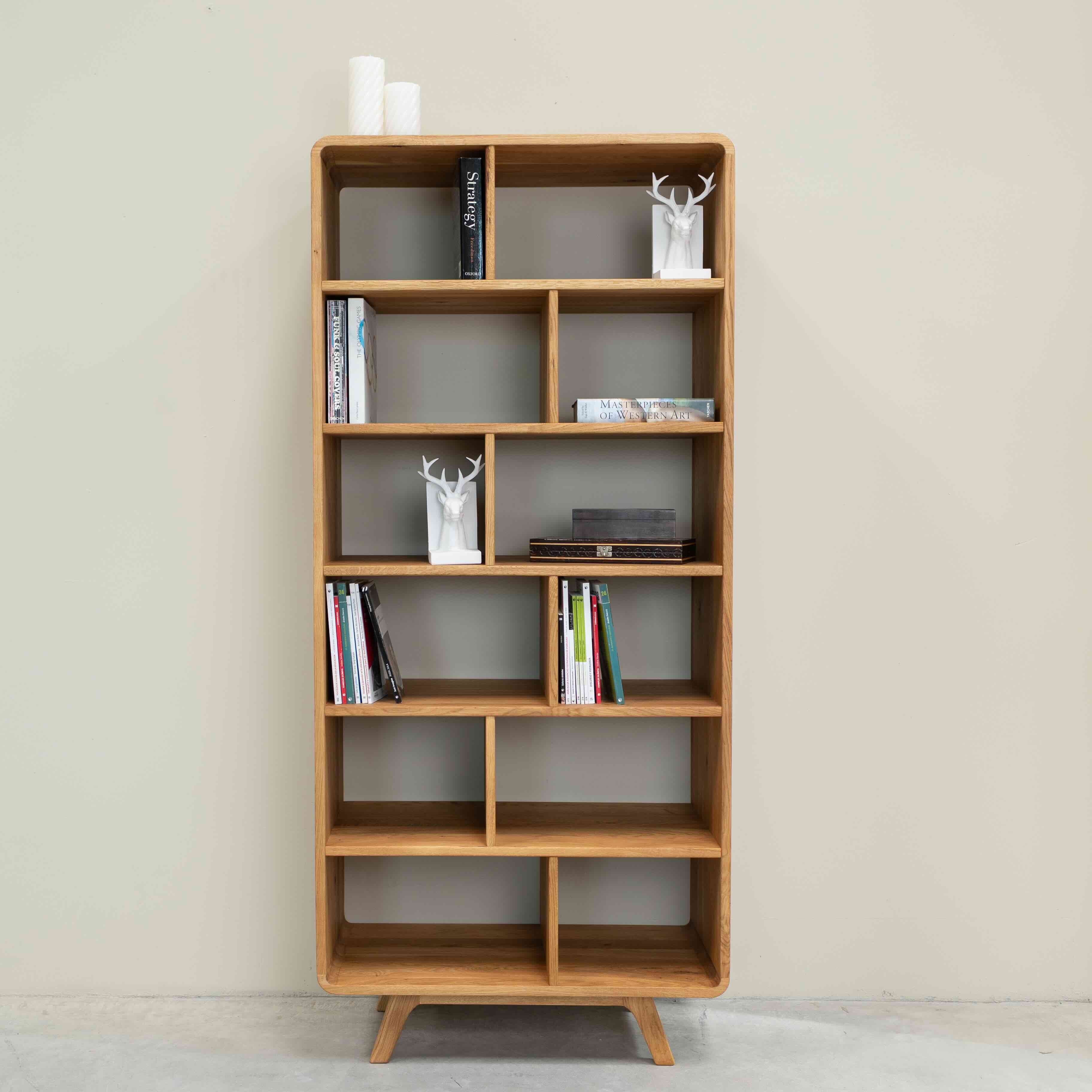 Libreria de madera maciza roble Geneva 2 | NordicStory - Image 5